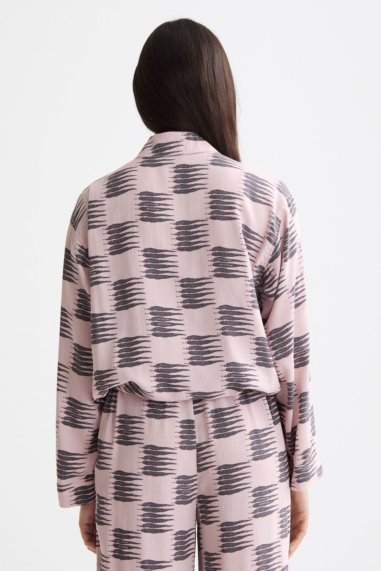 PRINTED UTILITY SHIRT FEATHER BLOCK 5