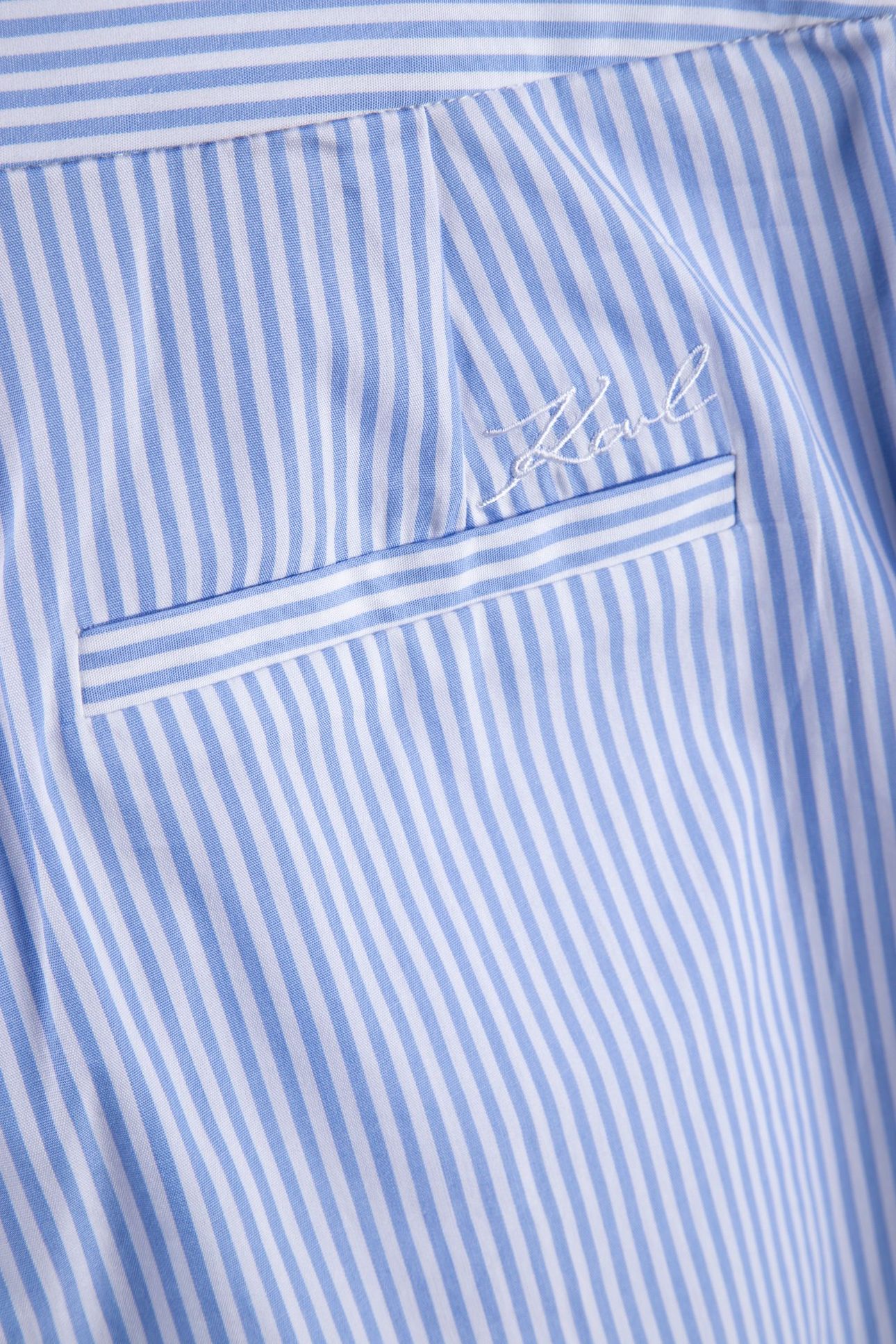 EMBROIDERY CUT OUT SHORTS ULTRAMARINE-WHITE STRIPE 4