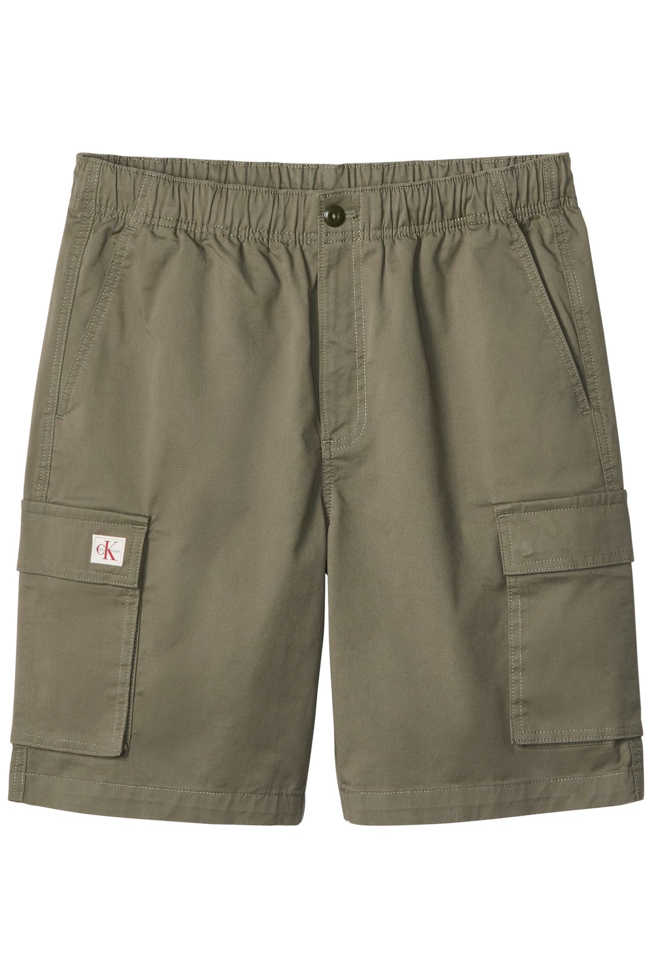 STRAIGHT COMFORT COTTON SHORTS DUSTY OLIVE 5