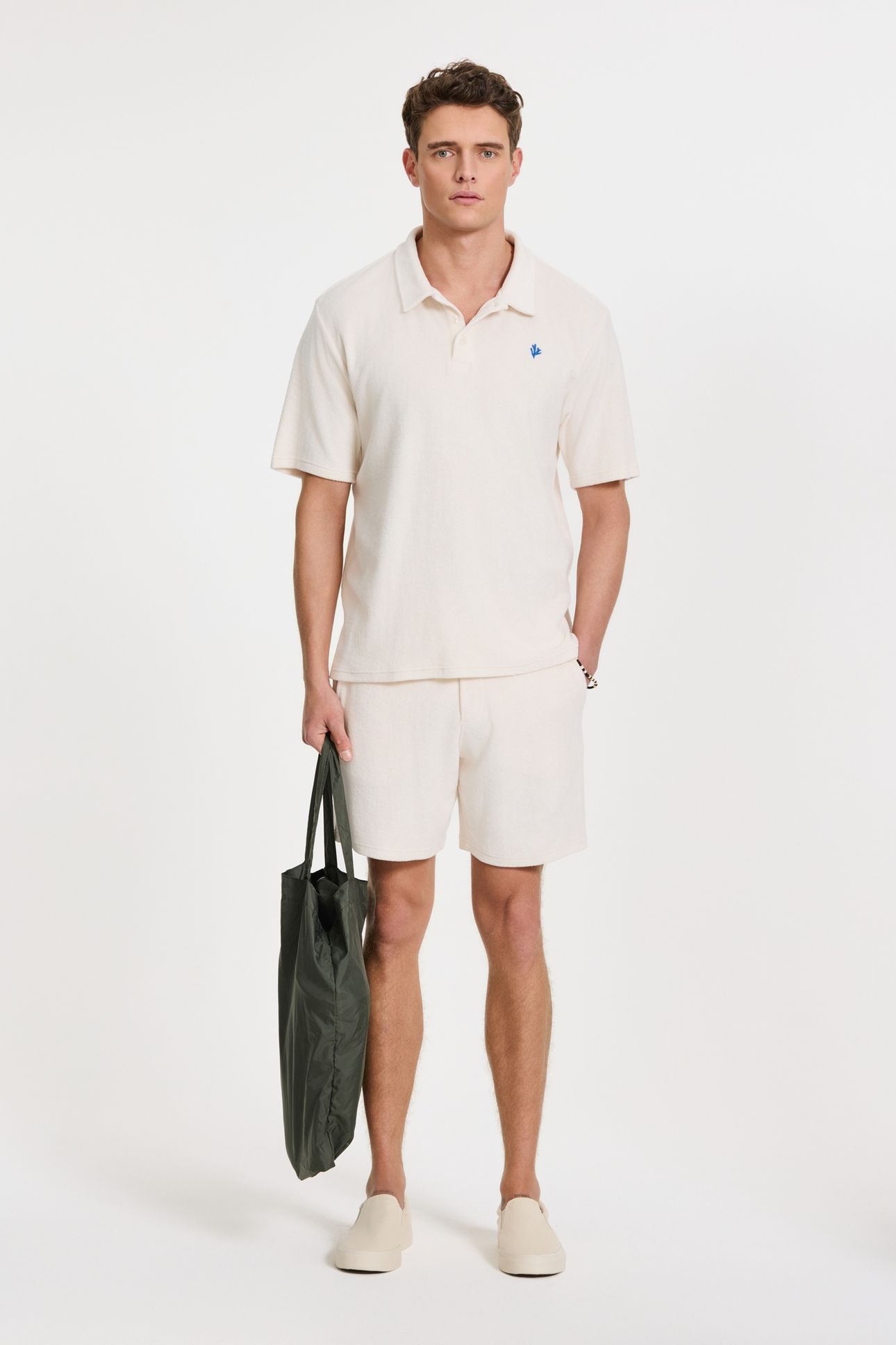 NICO TOWELING POLO SOLID WHITE 5