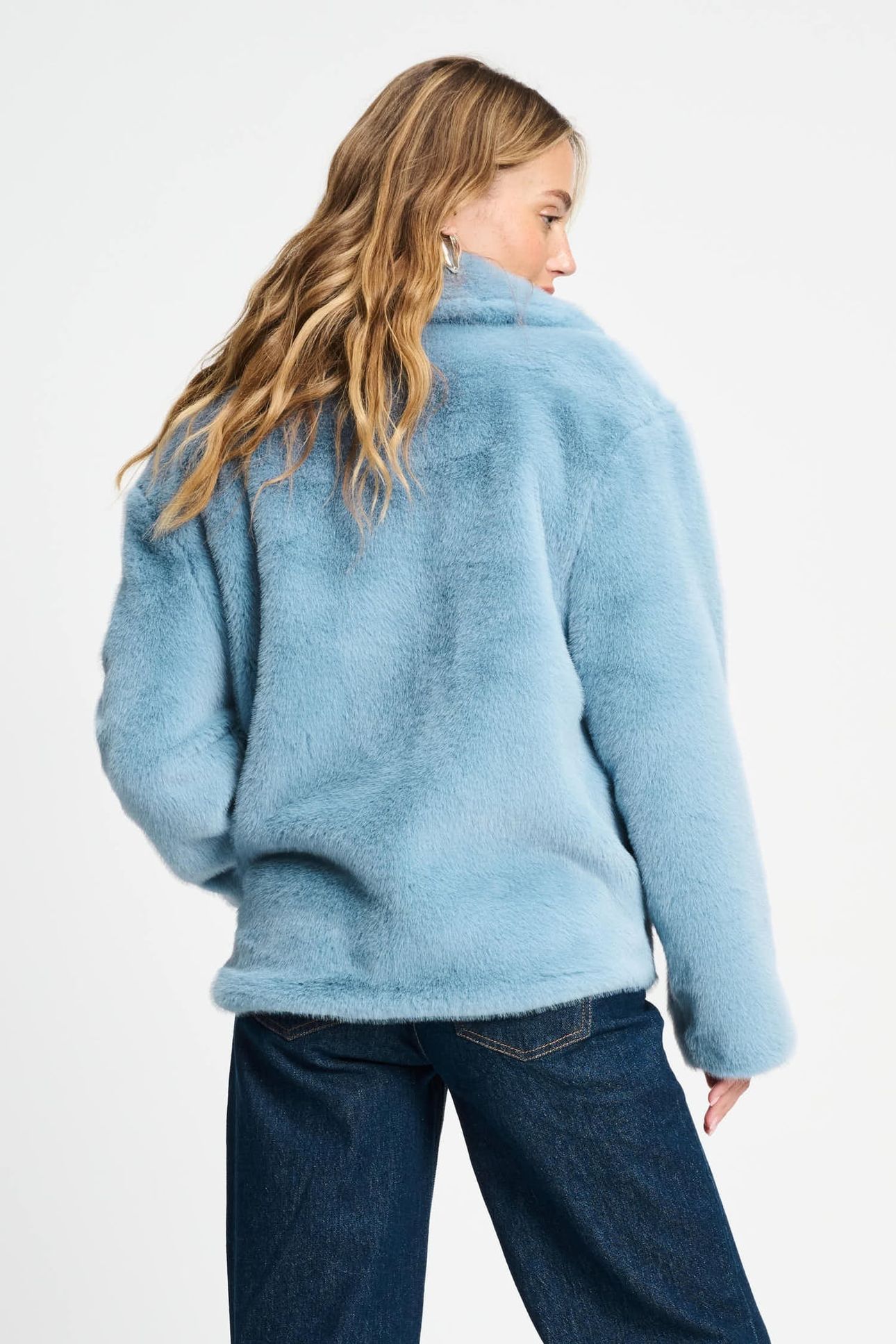 COAT - FUR MISTY BLUE 6