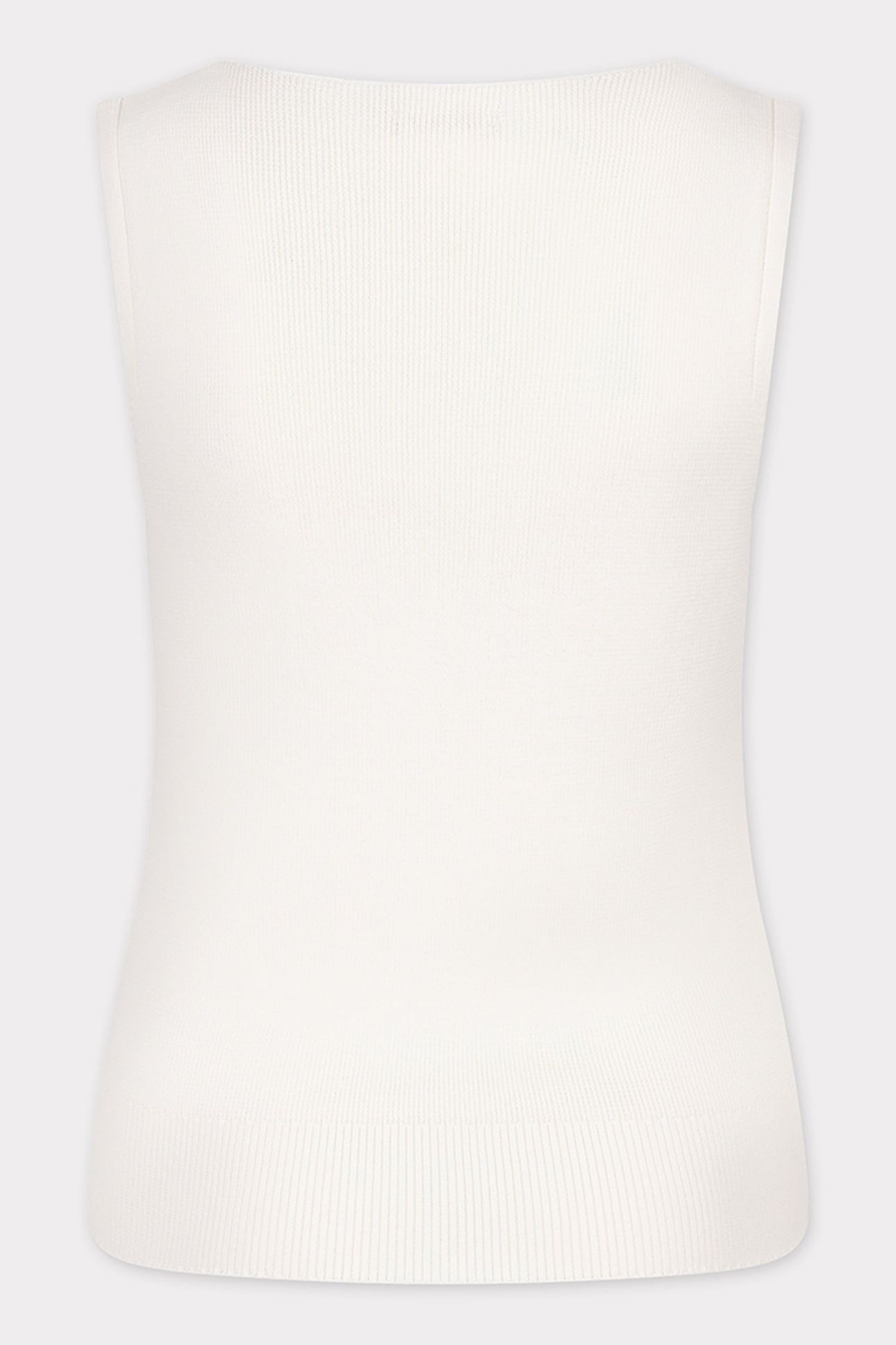 TOP RIB V-NECK OFF WHITE 5