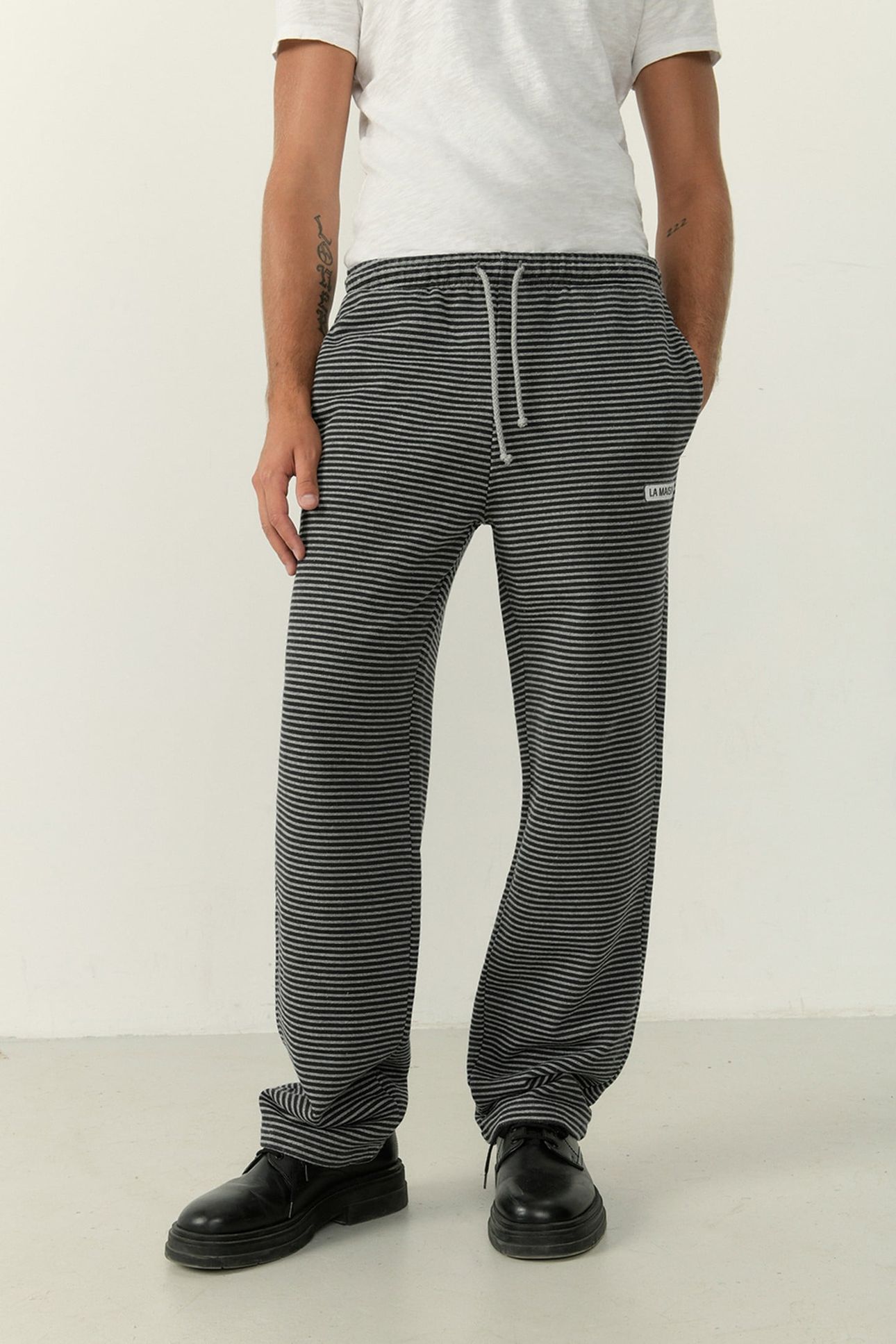 TUZBAY SWEAT PANTS CARBONE RAYE GRIS CHINE 1