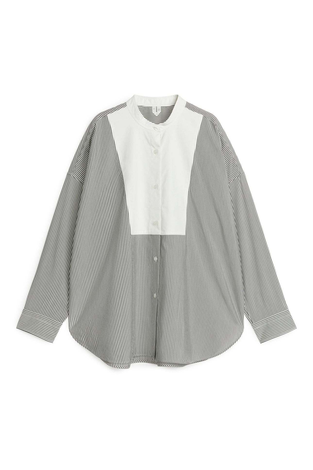 HAGA CONTRAST BIB SHIRT WHITE 3