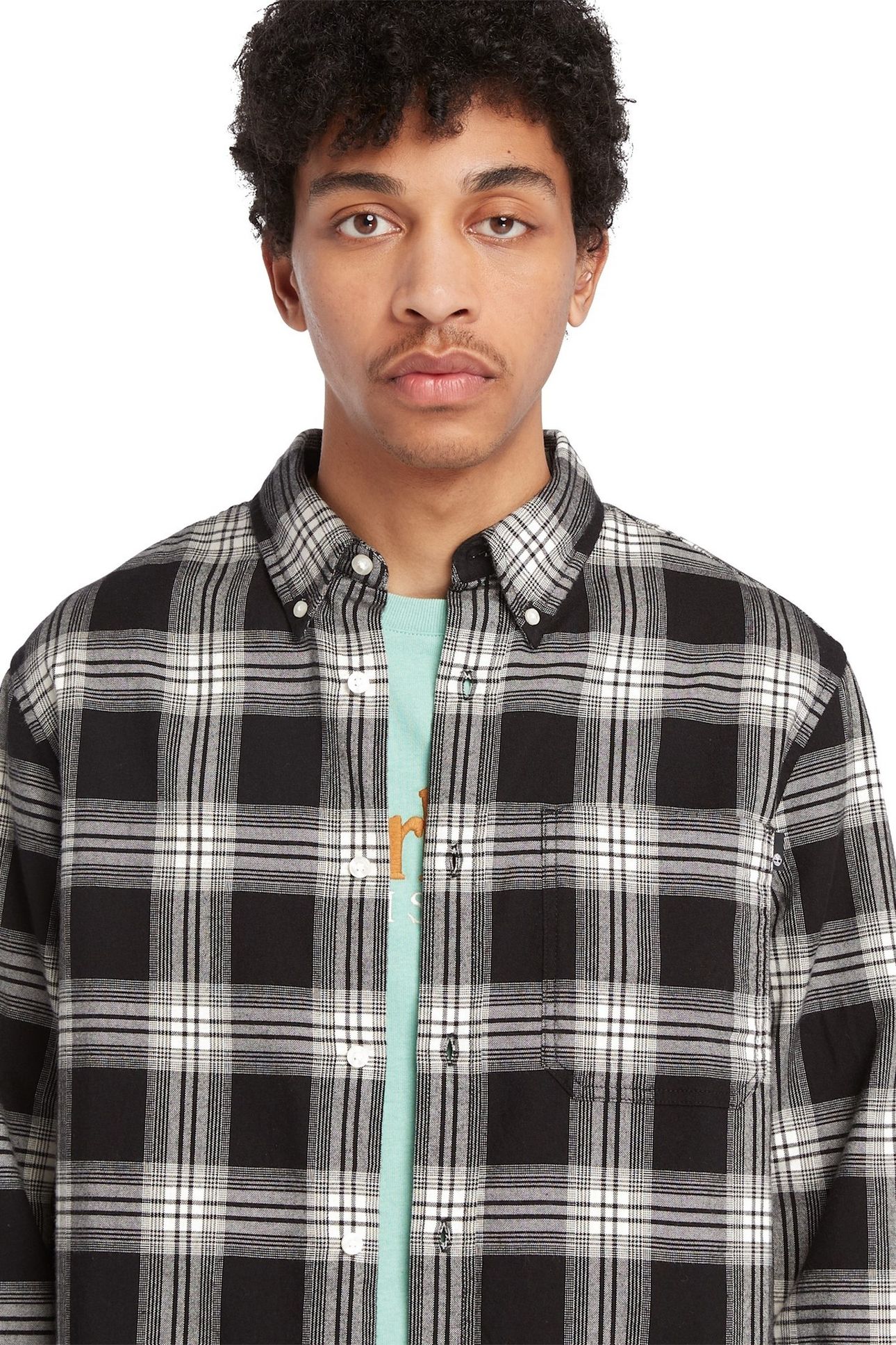 LS SOLUCELL TARTAN SHIRT REGULAR BLACK YD 5