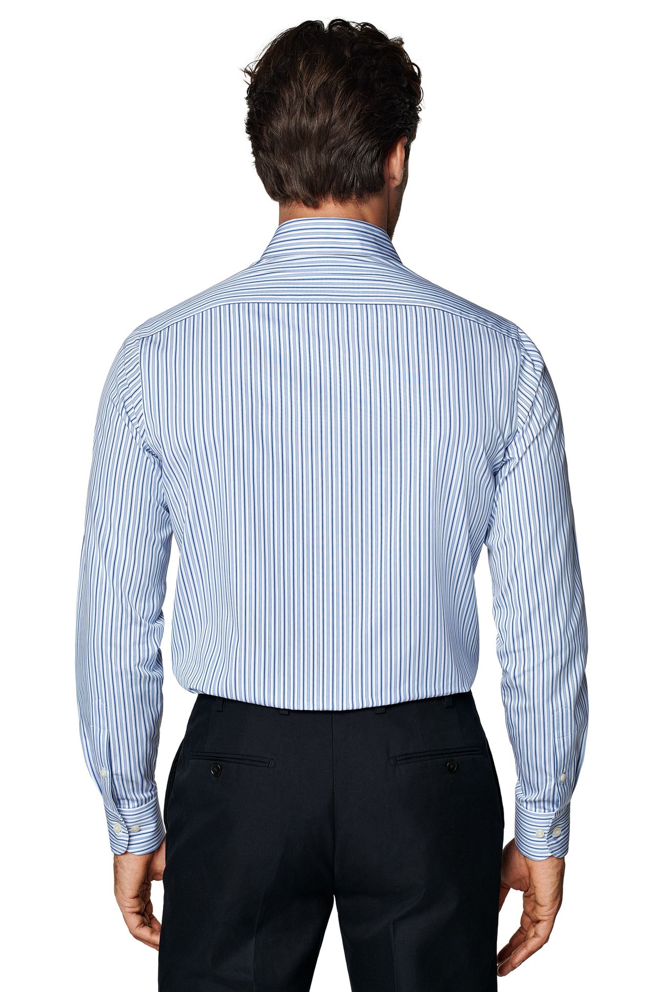 RETRO STRIPE MULTI COLOUR FORMAL SHIRTS BLUE 6