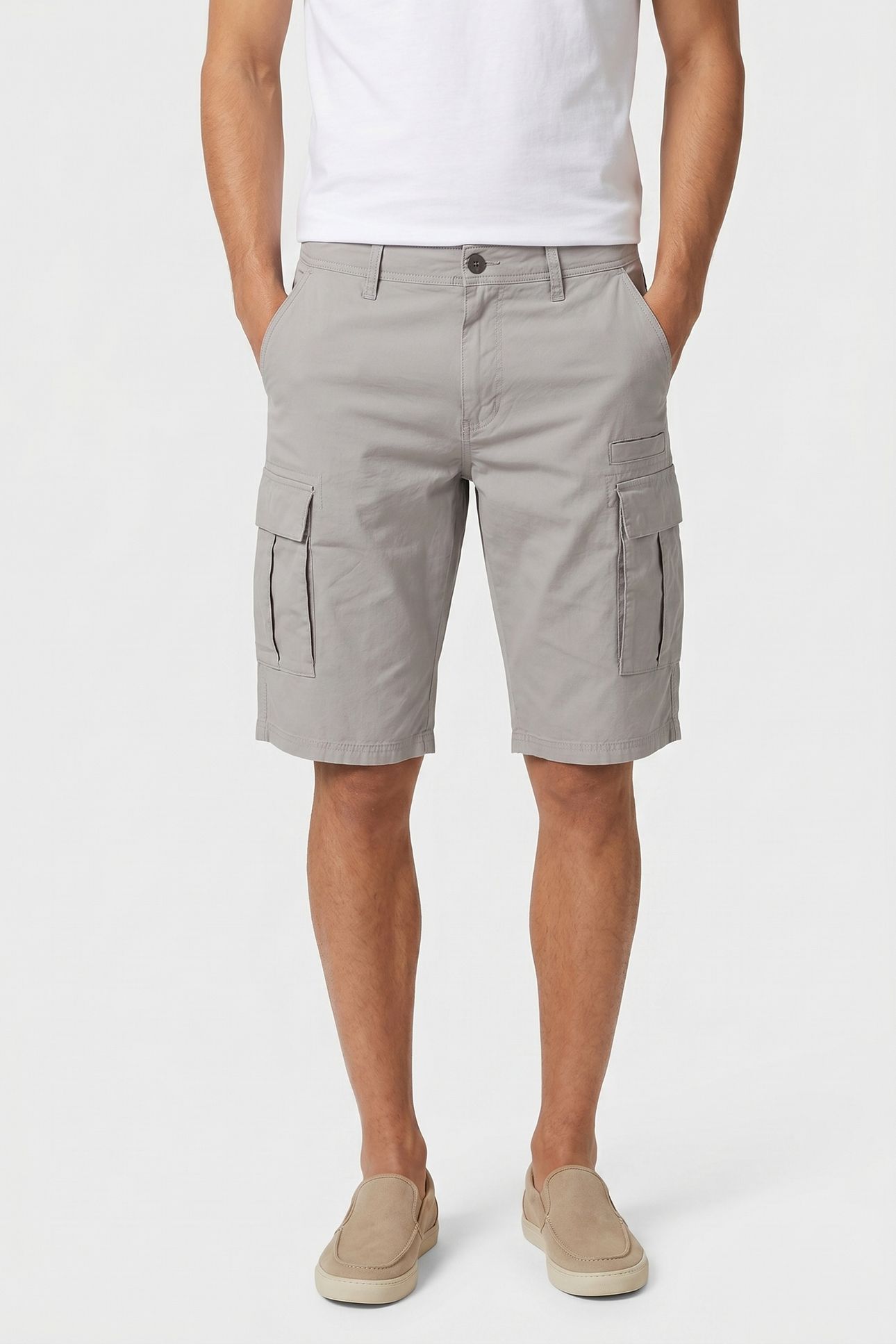 S.OLIVER SHORTS GREY/BLACK 1