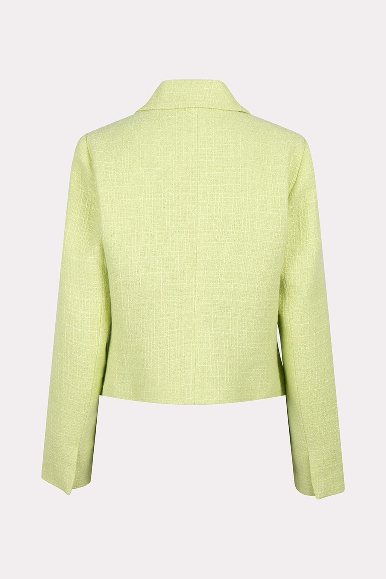 BLAZER DOUBLE BREASTED TWEED APPLE GREEN 5