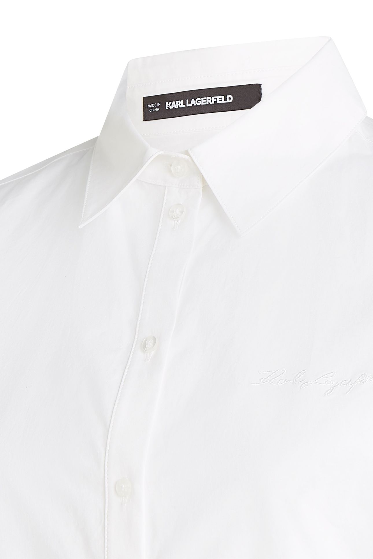 BRODERIE DETAIL SHIRT DRESS WHITE 2