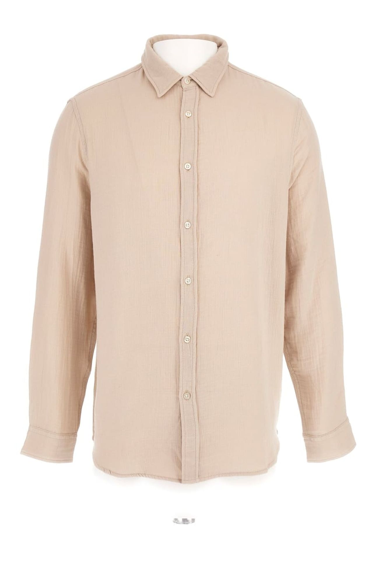 GUESS ECO LS DOUBLE CLOTH SHIR PROSECCO 5