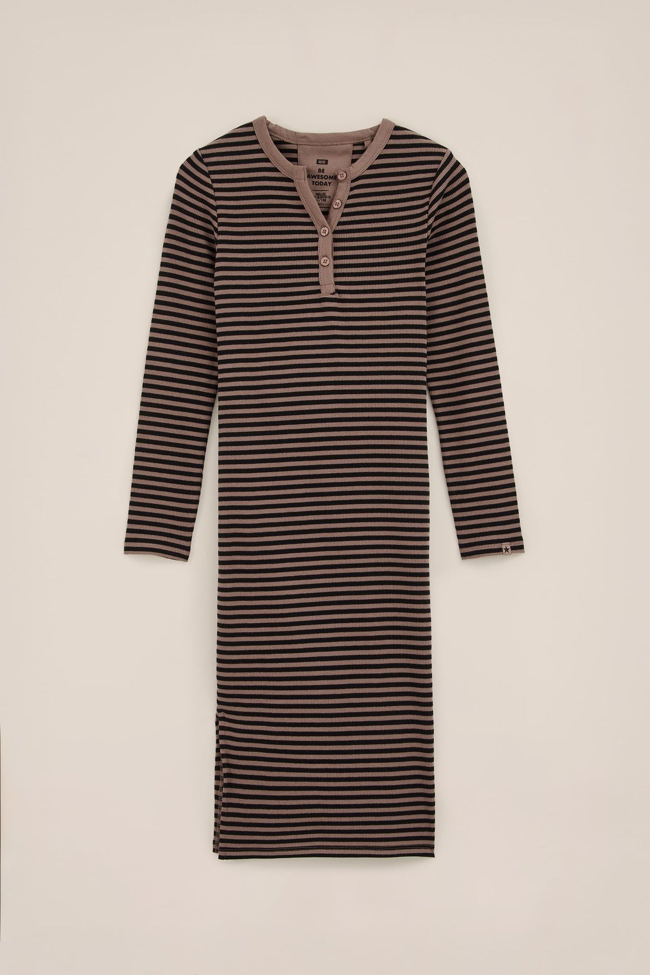 DRESS MAXI LENGTH BROWN 3