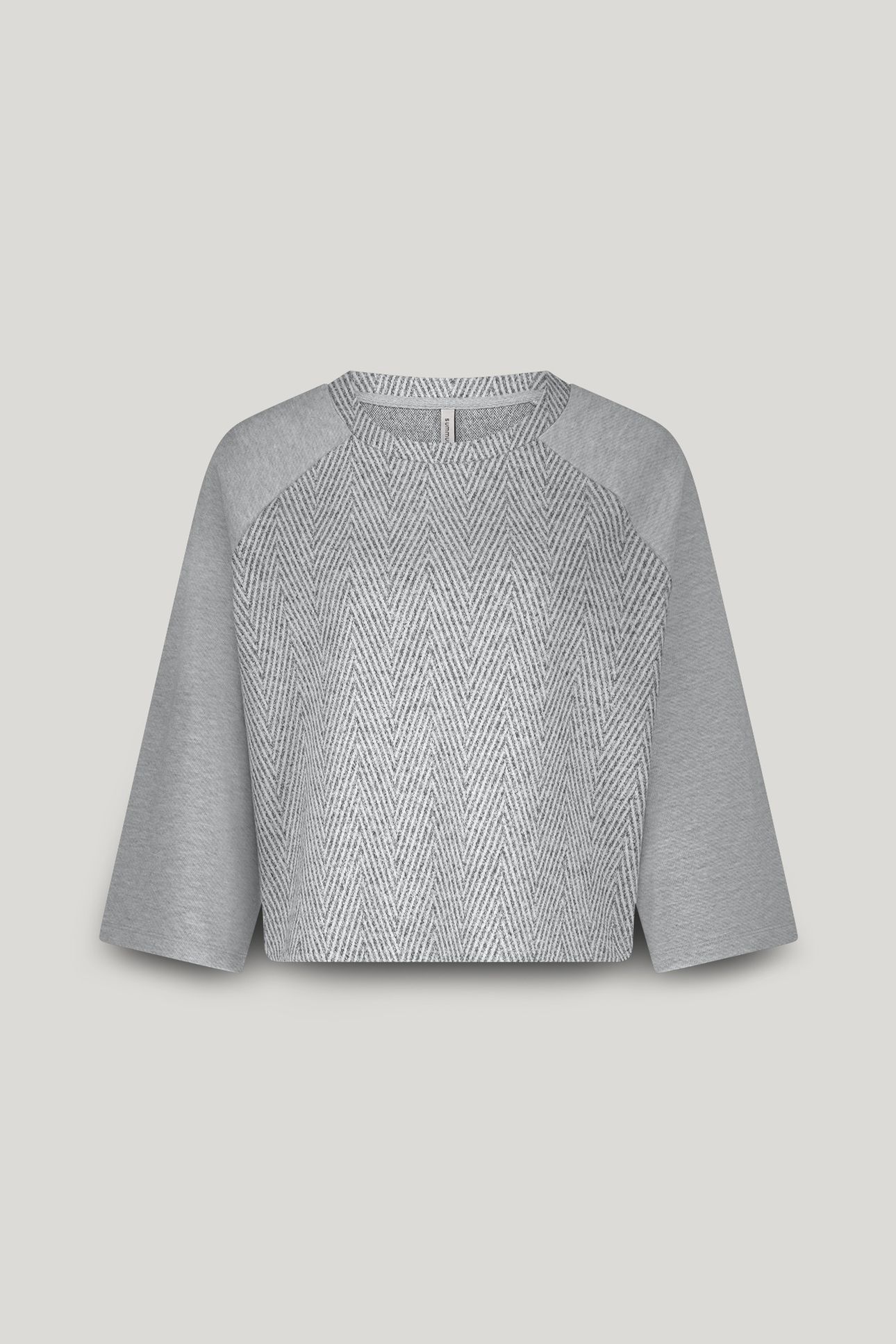 SHORTSLEEVE HARRINGBONE TOP MIST 4