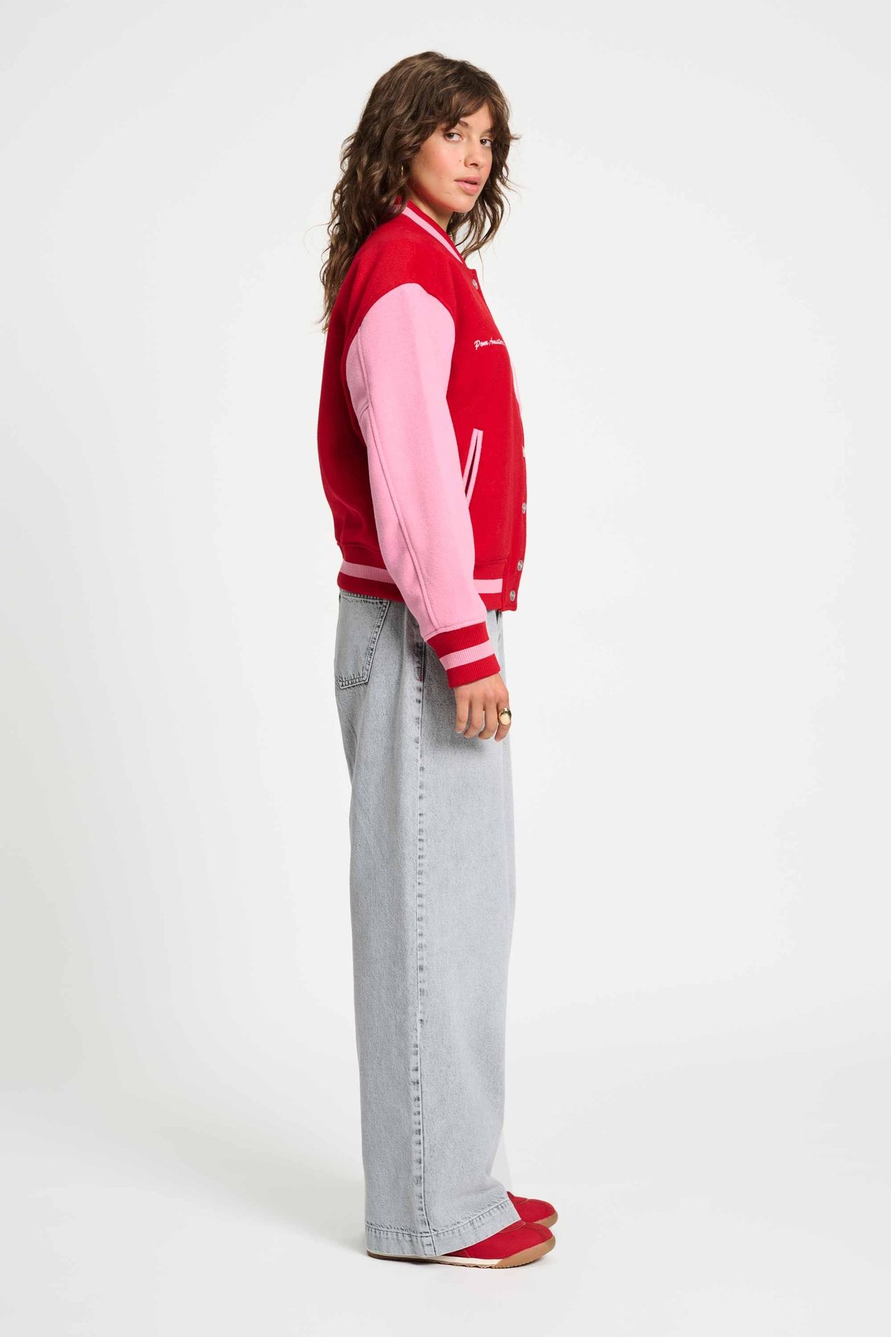 JACKET - BASEBALL CHILI RED 4
