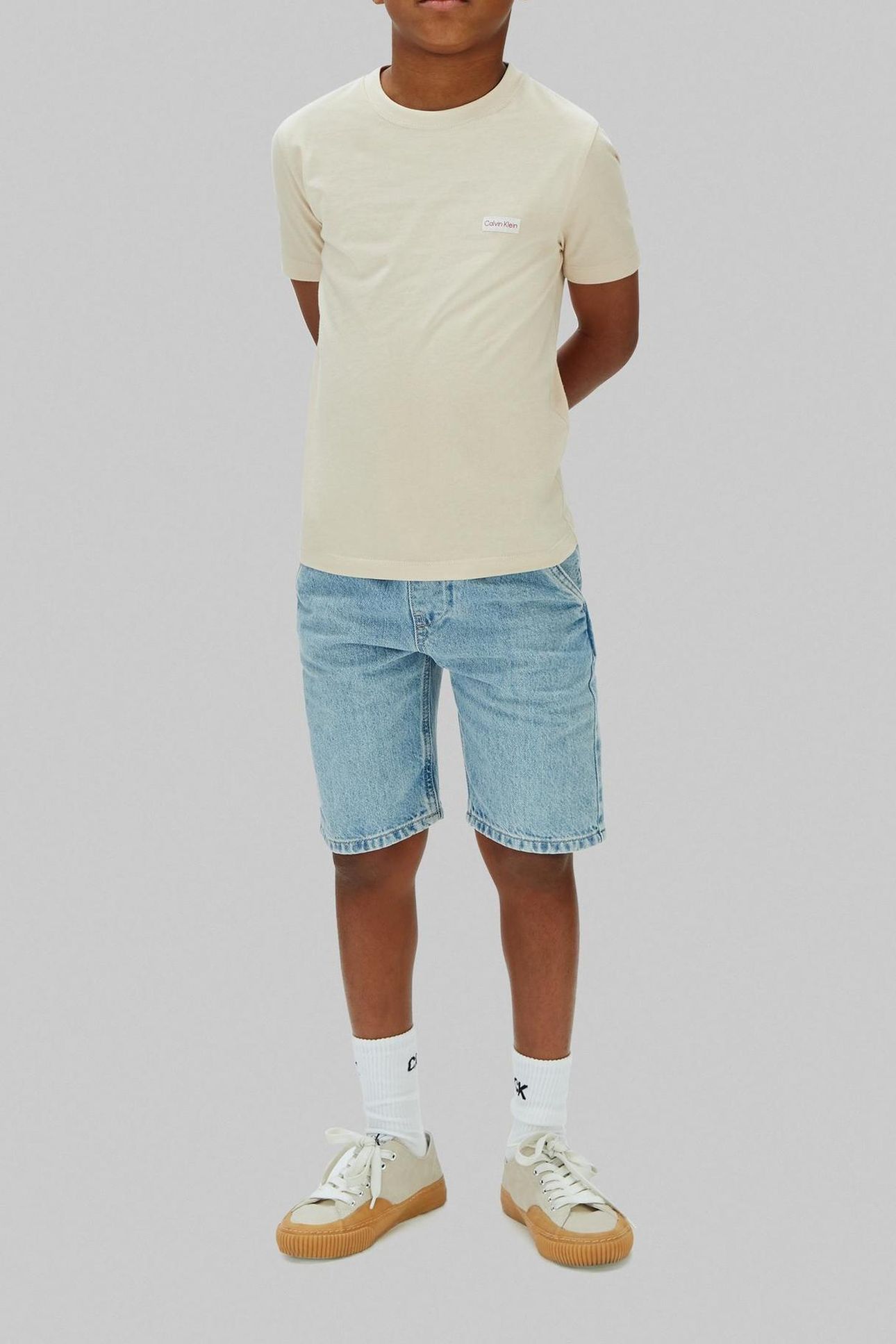 BOYS SKATER DENIM SHORTS DANTE WASH 1