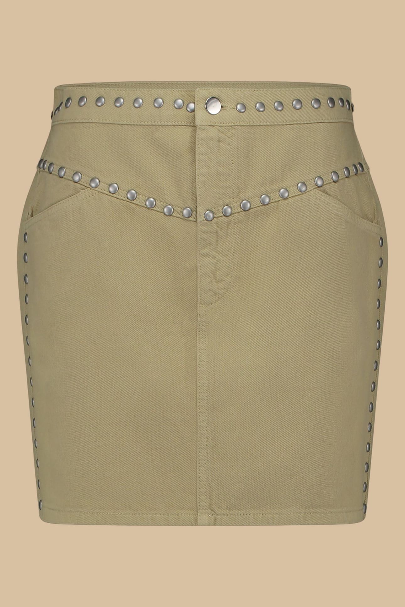 COCO SKIRT OLIVE GRAY 1