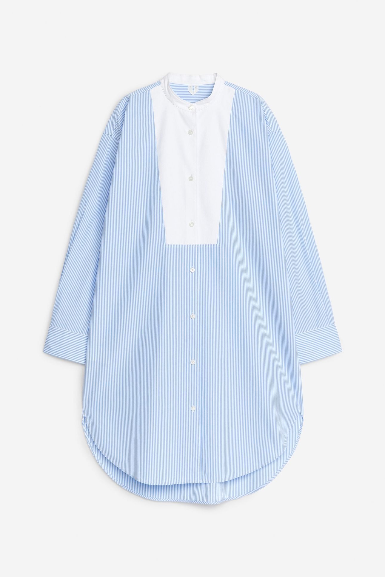 GENEVA TUX SHIRT DRESS BLUE 3