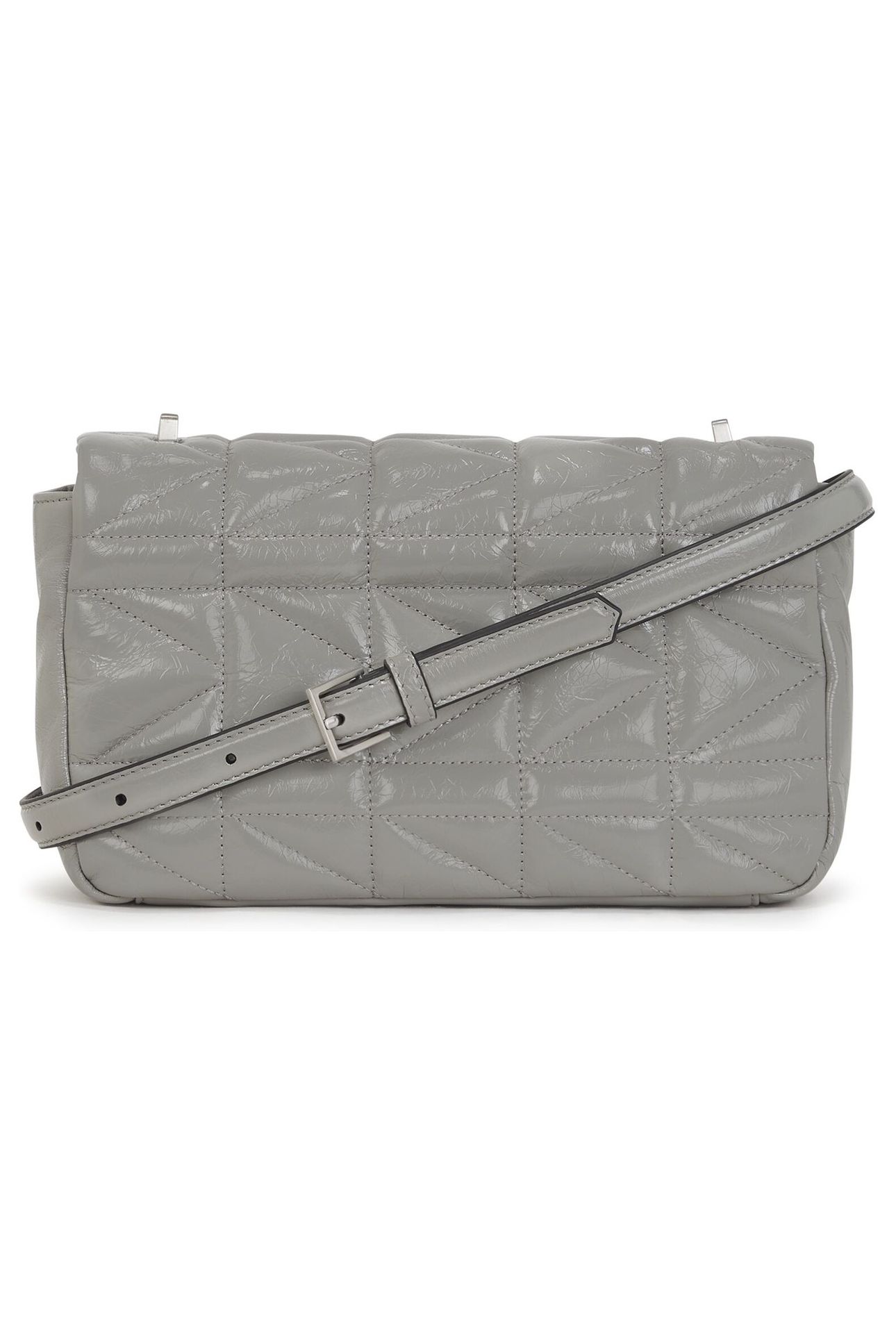 K/KUILT MEDIUM EXT SHOULDER BAG WRINKLE CLOUD GREY 2