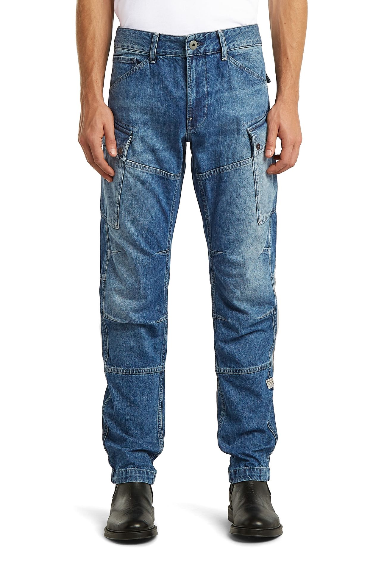 ROXIC ZIP REGULAR TAPERED MEDIUM BLUE 3