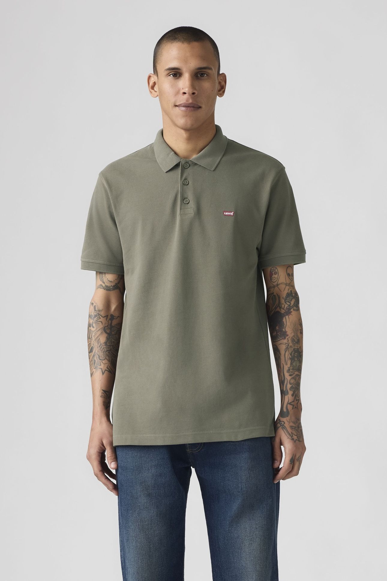 LEVIS HM POLO CLASSIC MULLED BASIL PIQU 2