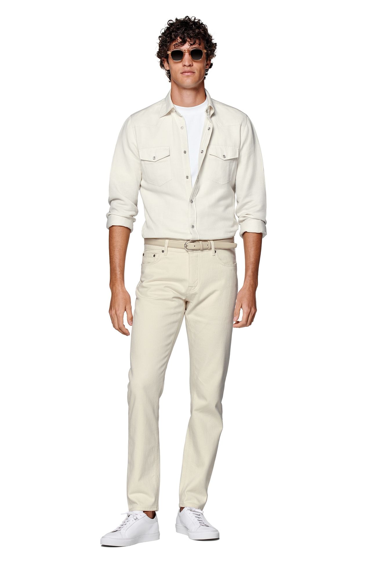 CHARLES-ECRU-DENIM CHINO, DENIM AND SHORTS OFF-WHITE 3