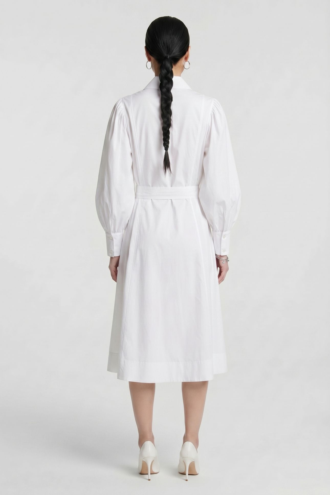 KARL SHIRT DRESS WHITE 2
