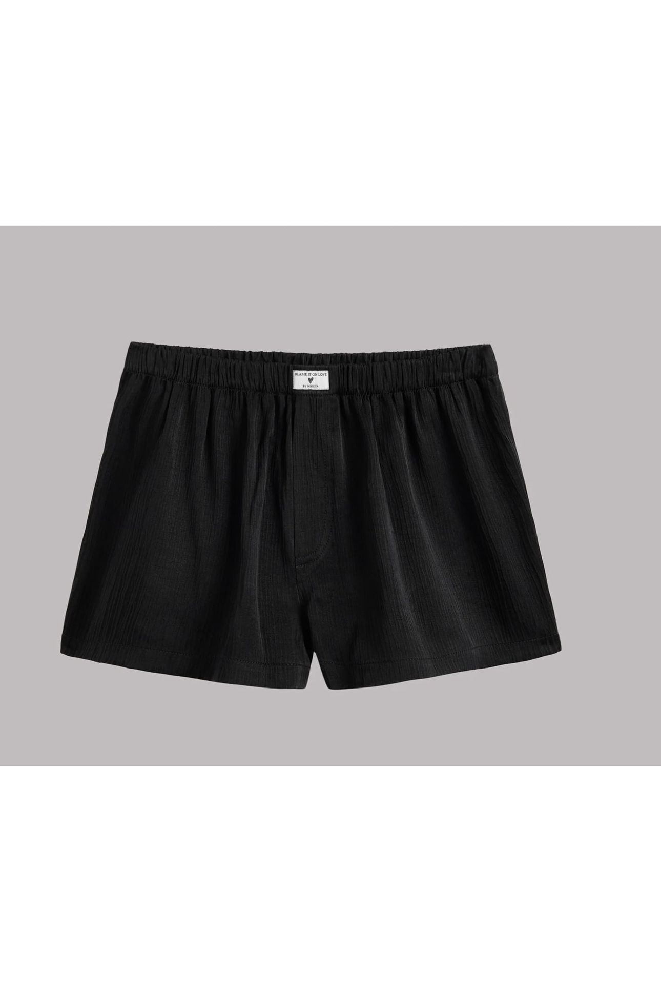 THE BLACK CRINKLE BOXER SHORTS 3