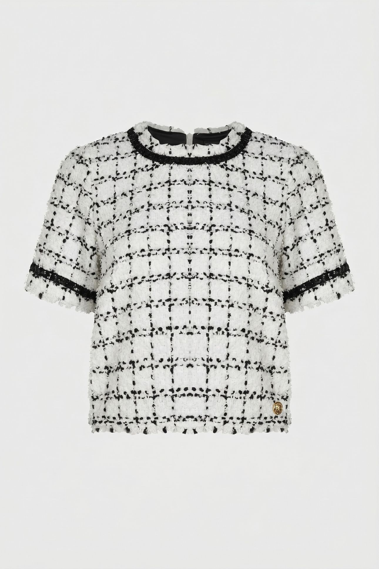 BOUCLE TOP BLACK WHITE KARL BOUCLE 3