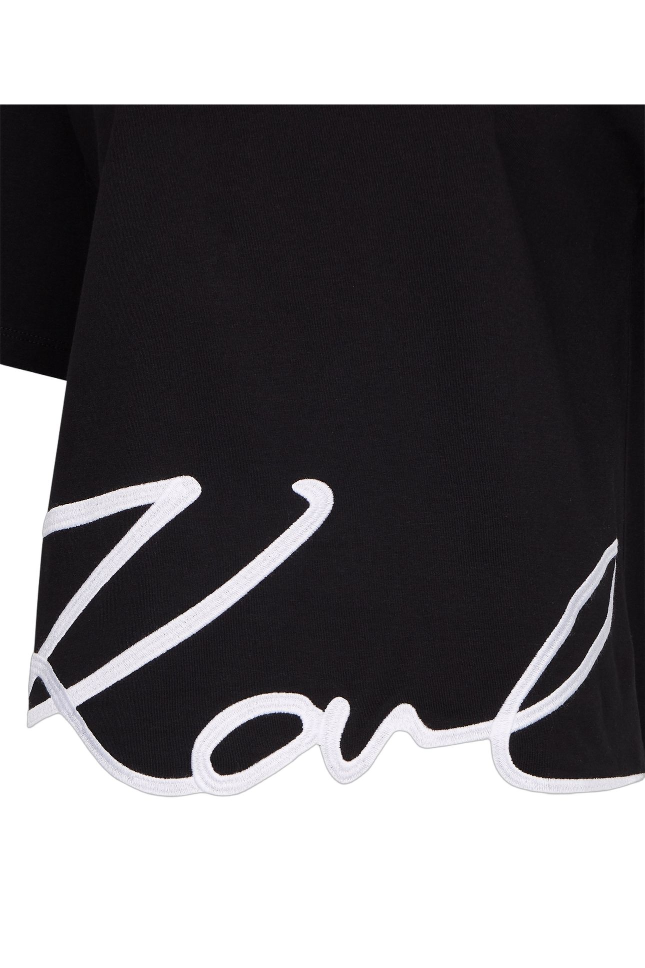 KARL SIGNATURE HEM T-SHIRT BLACK 3