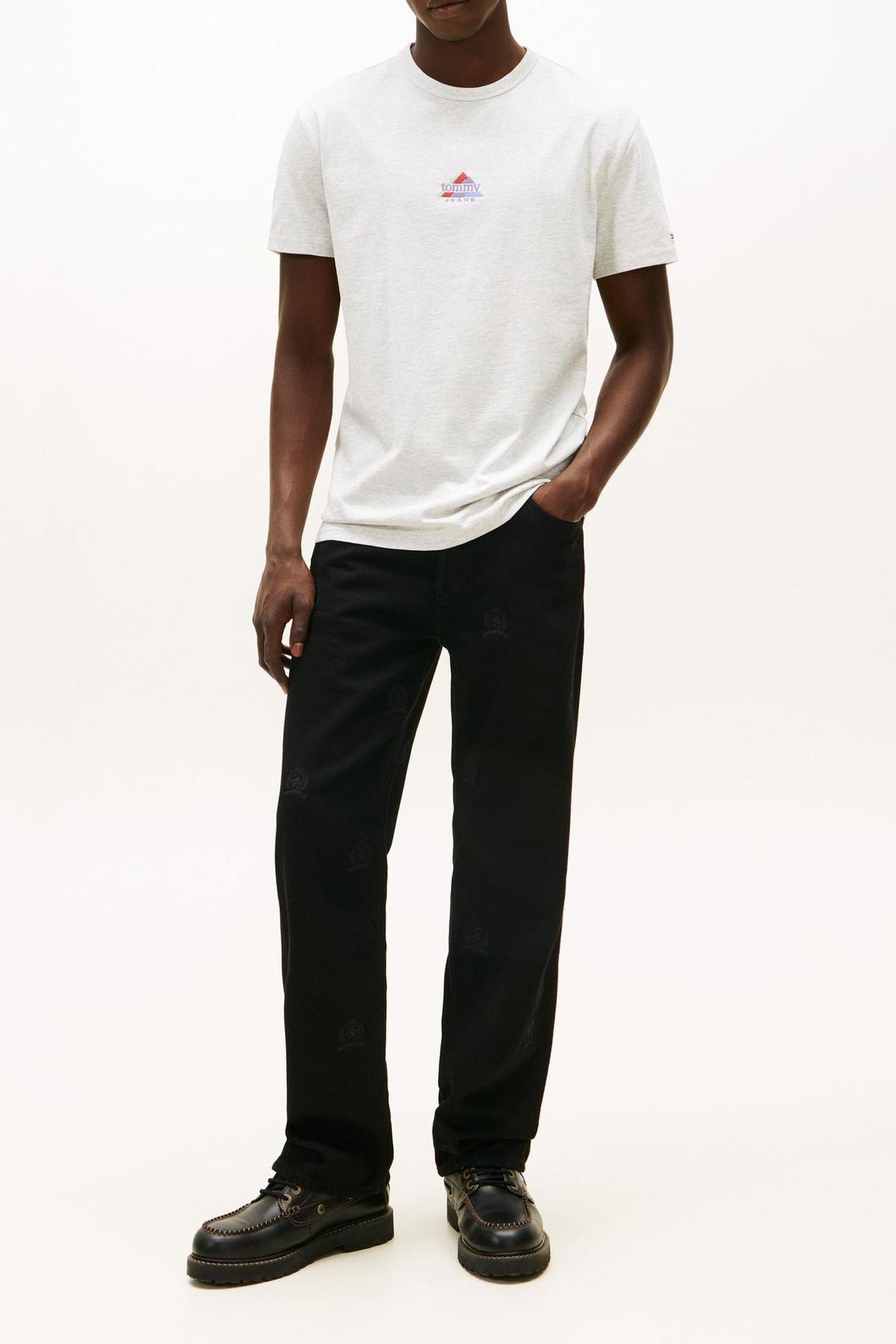 TJM REGULAR PEAKS SS TEE ICE GREY HEATHER 2