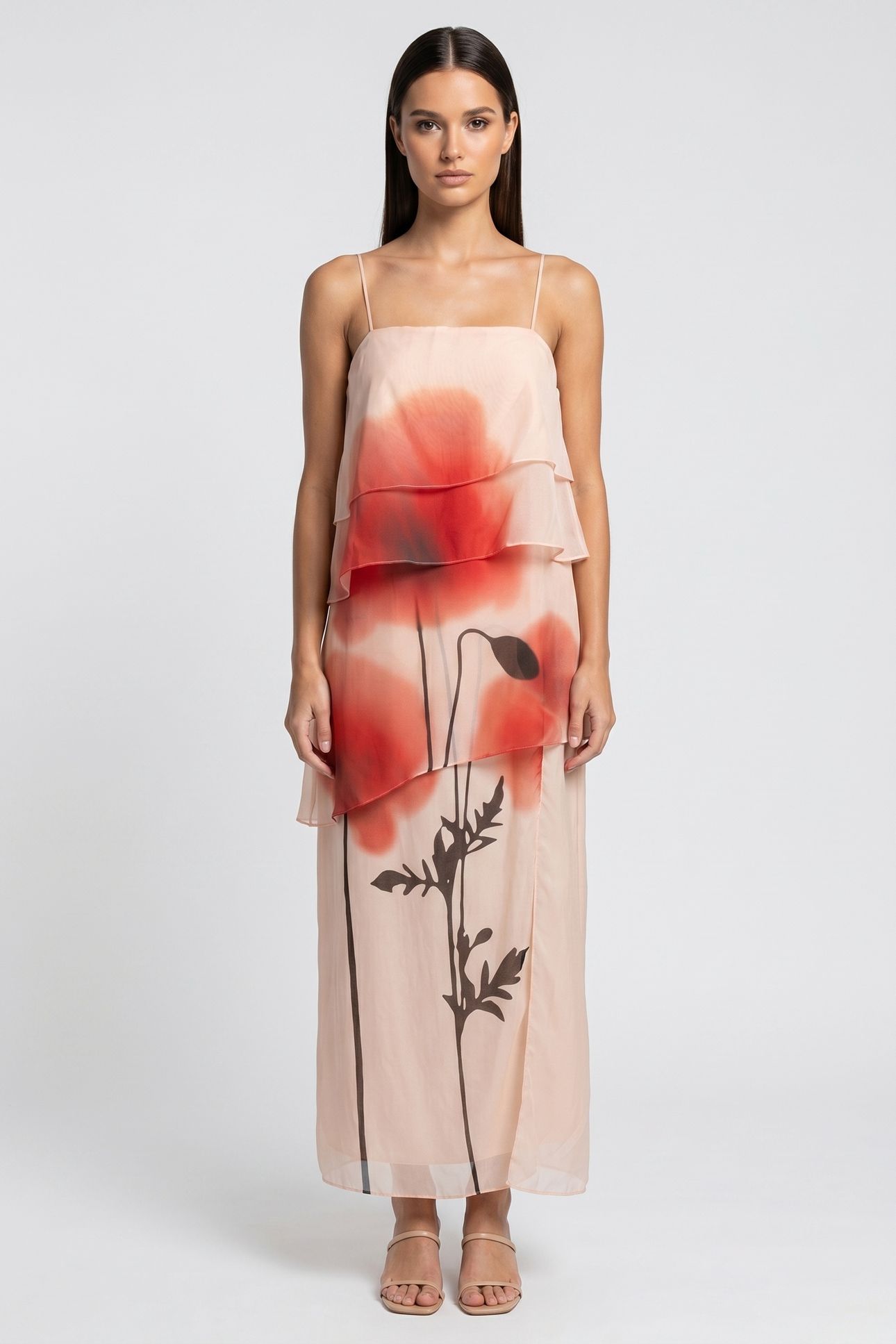 CLAUDETTE DRESS ORANGE 1