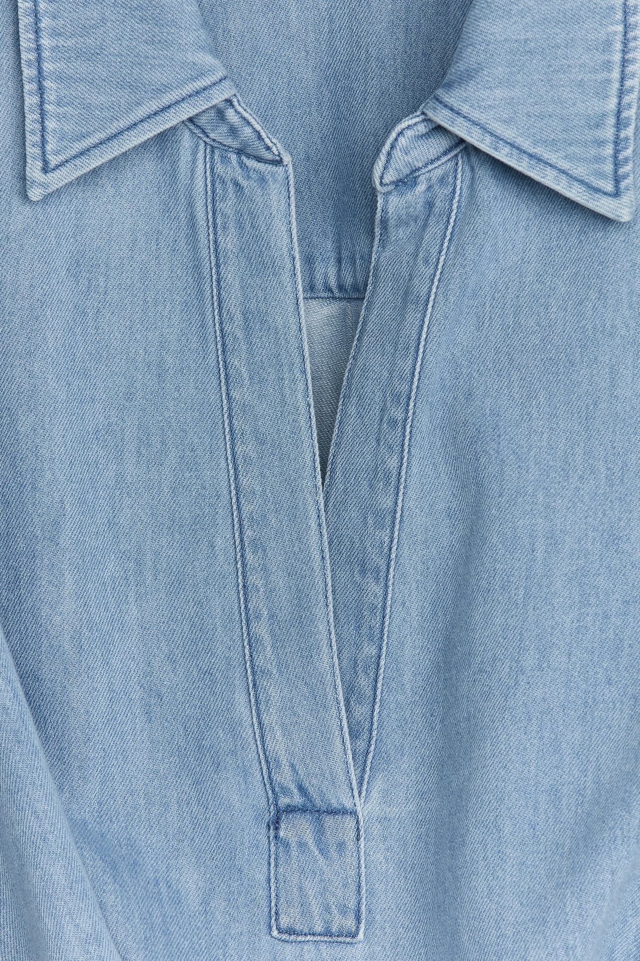 DYLAN DENIM TWILL TUNIC BLUE 4
