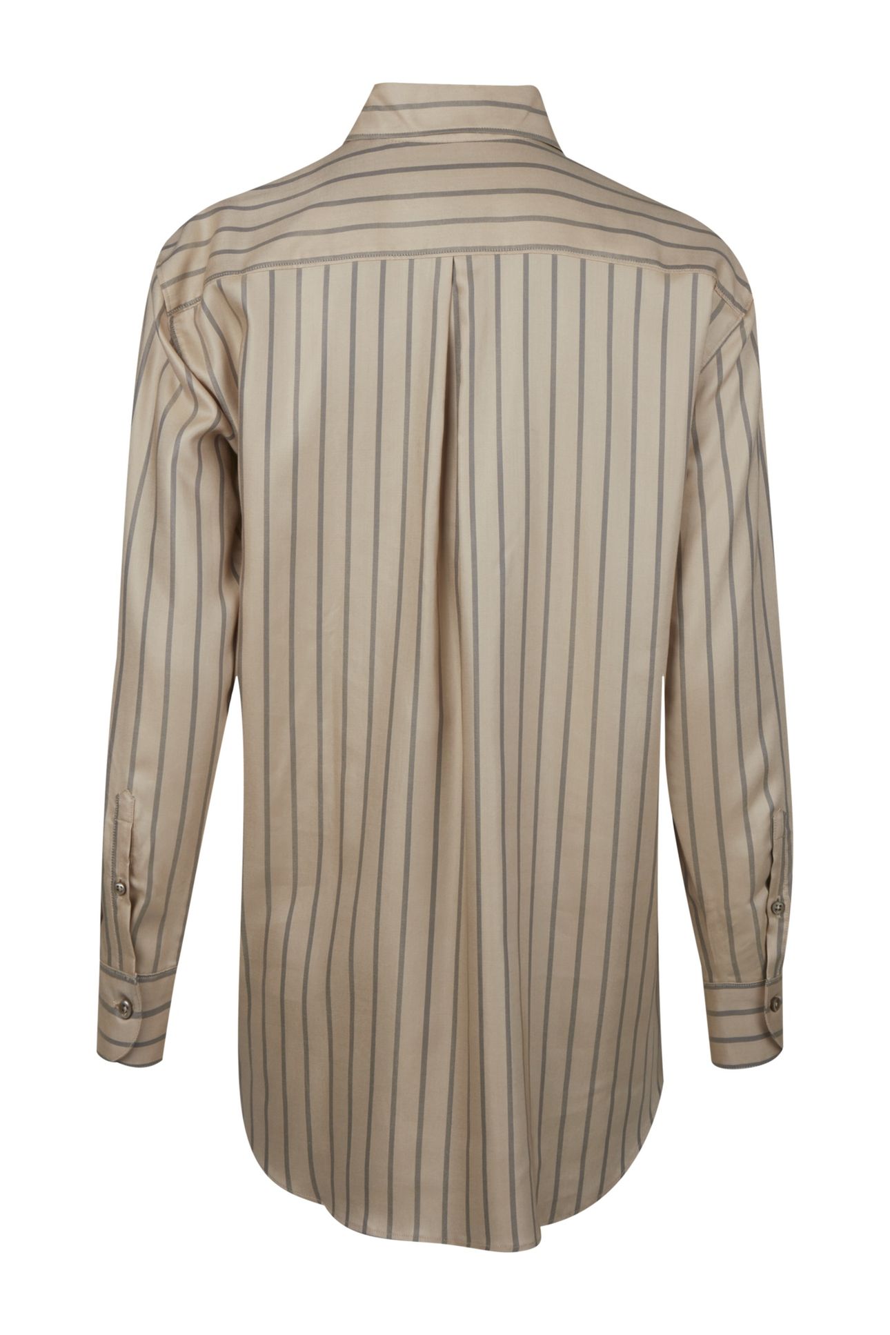 DINA SHIRT, LONG BEIGE STRIPE 3
