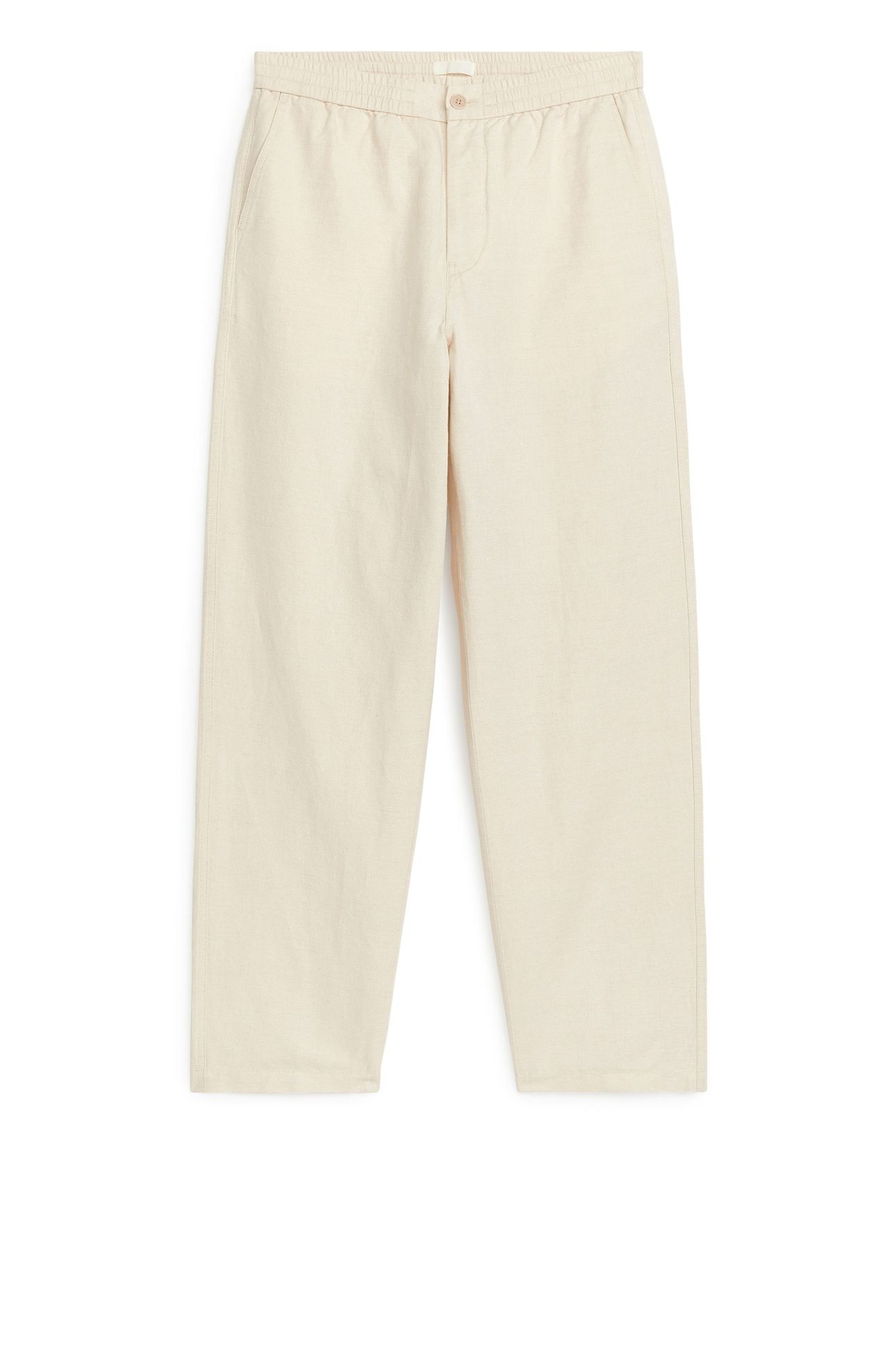ELMER LOOSE LIN TROUSERS BEIGE 3