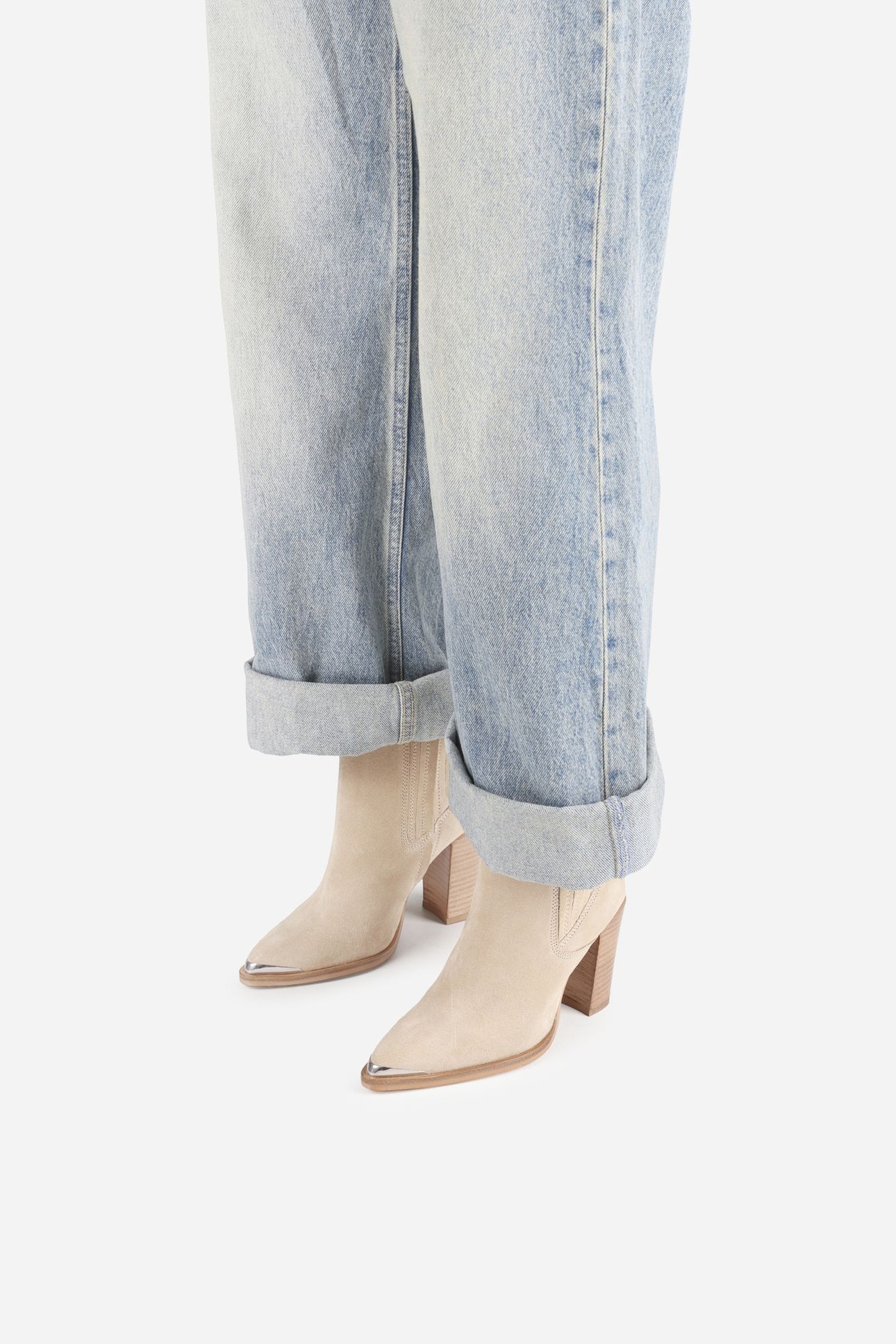NEW-AMERICANA ANKLE BOOT OATMILK 2