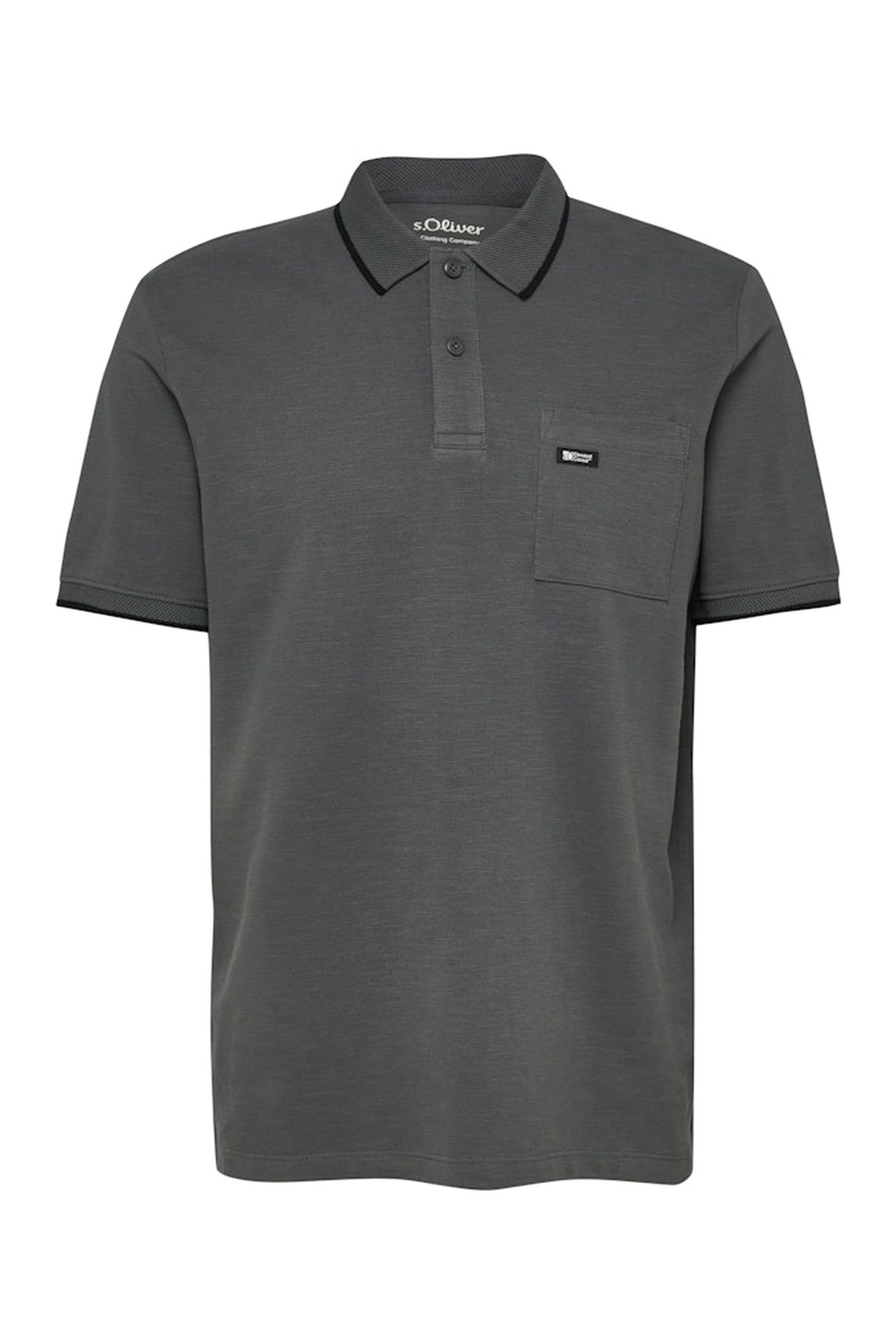 S.OLIVER POLOSHIRTS GREY/BLACK 4