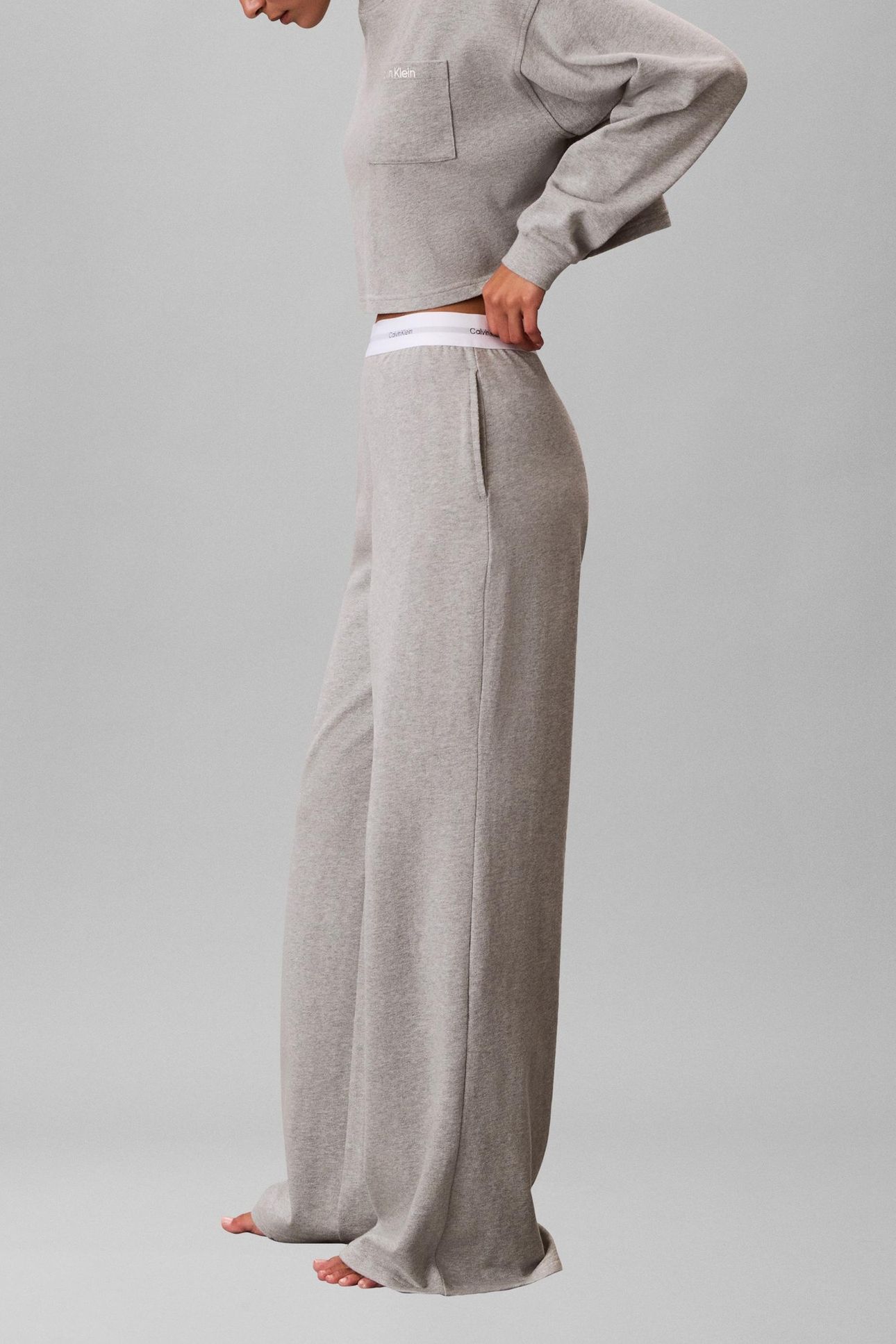 LOGO JERSEY PANT GREY HEATHER 4