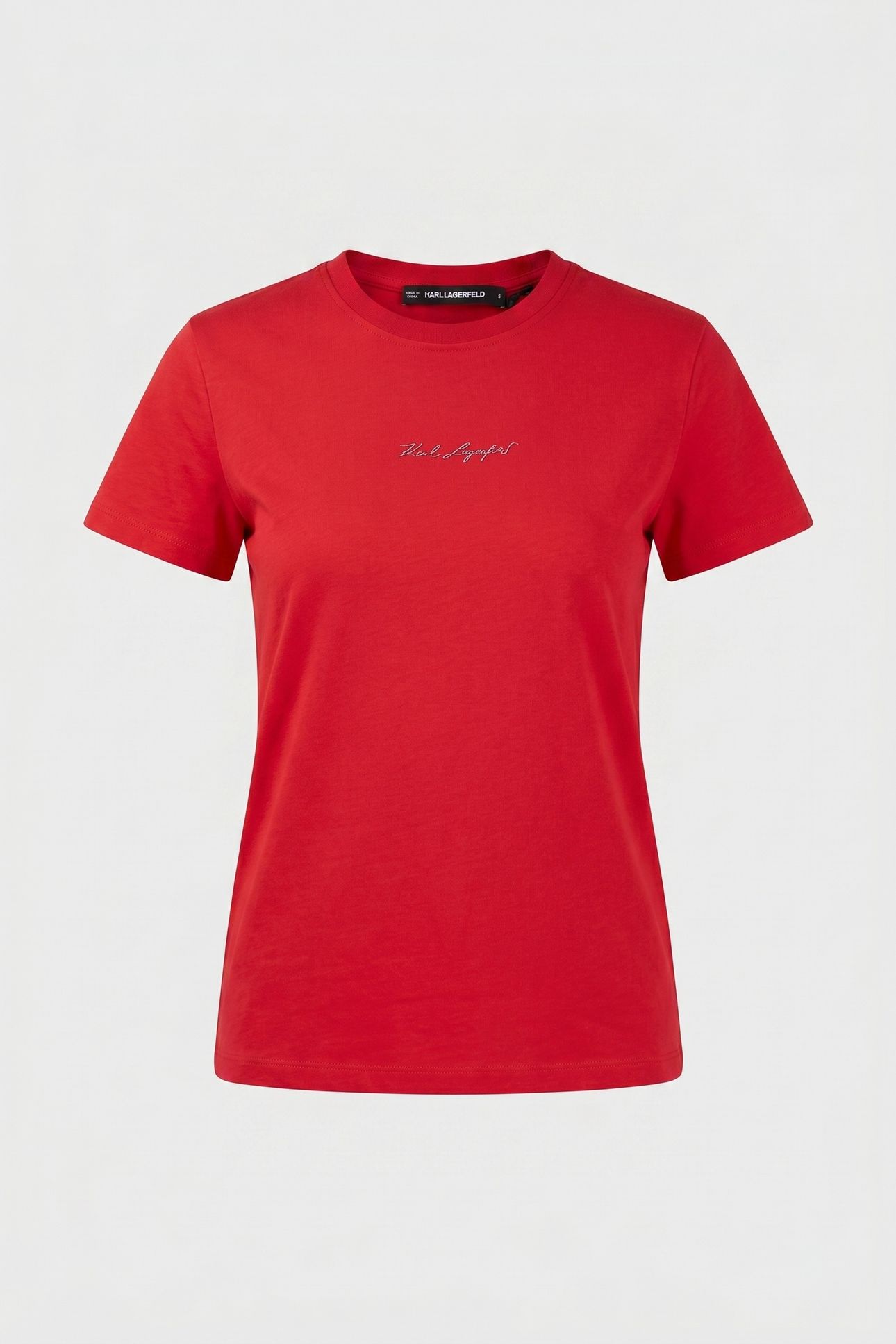 SILVER SIGNATURE T-SHIRT RACING RED 3