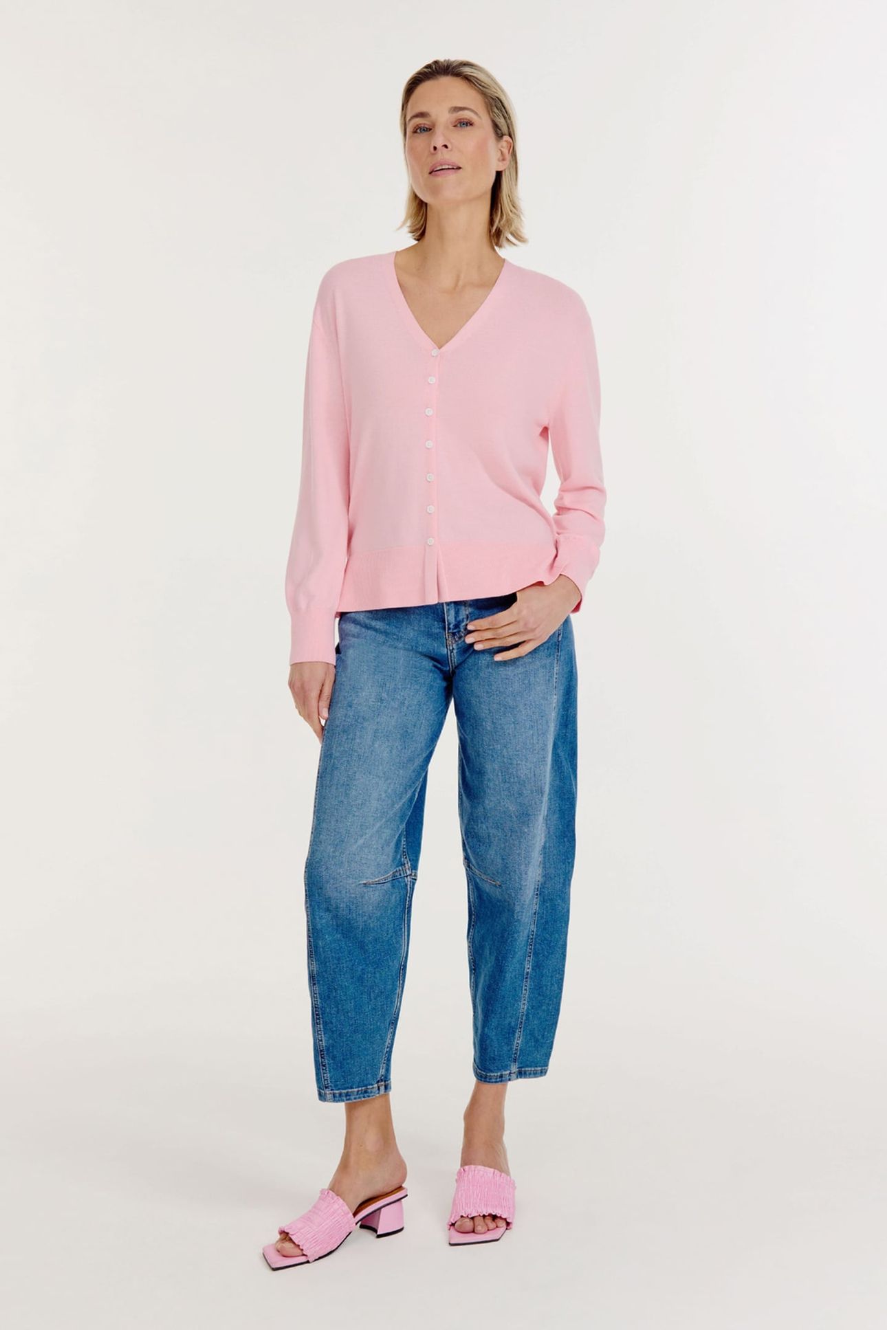 BERCO CARDIGAN LIGHT PINK 2