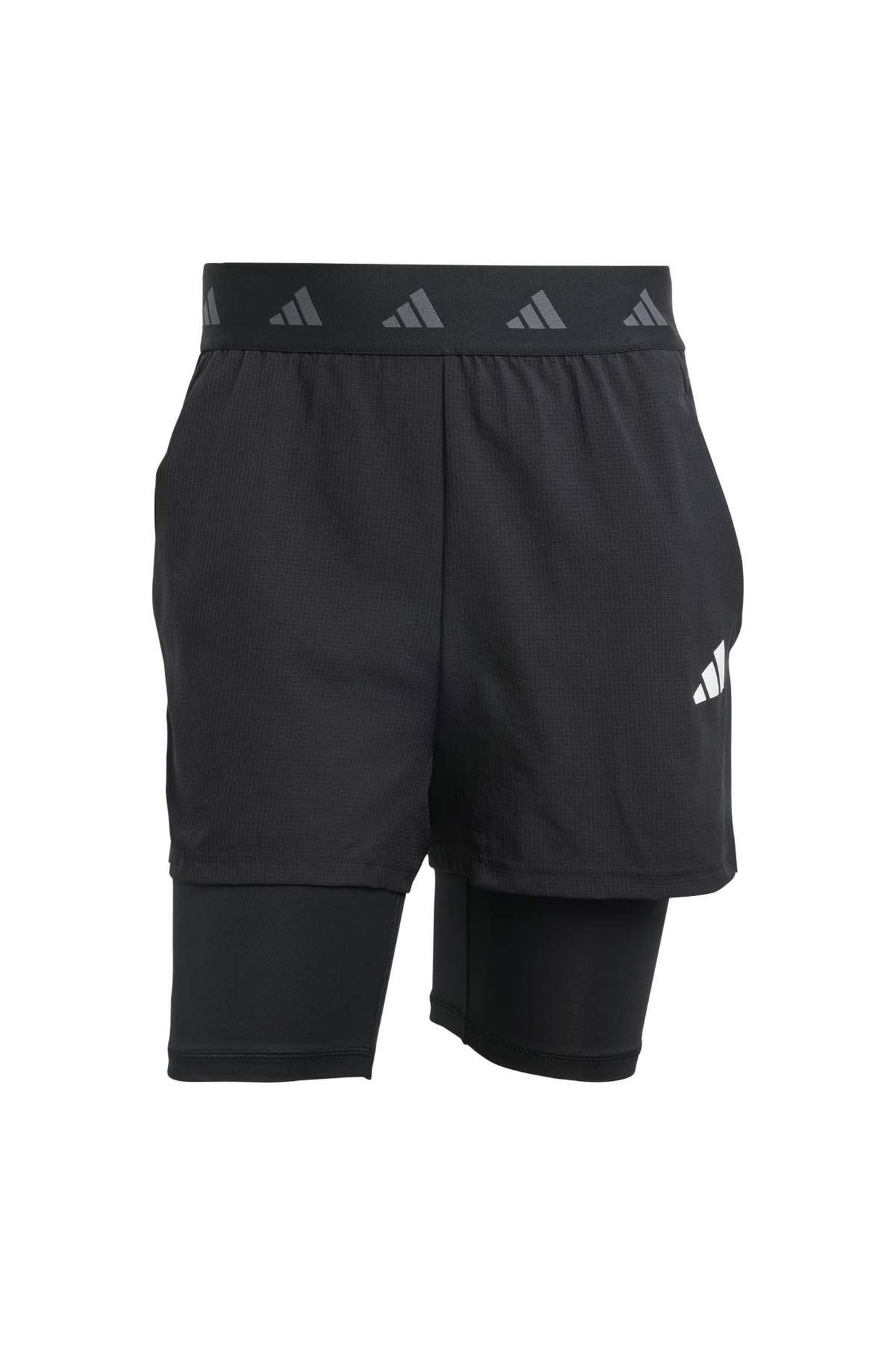 UNISEX PERFORMANCE GYM+ 2IN1 SHORTS BLACK 3