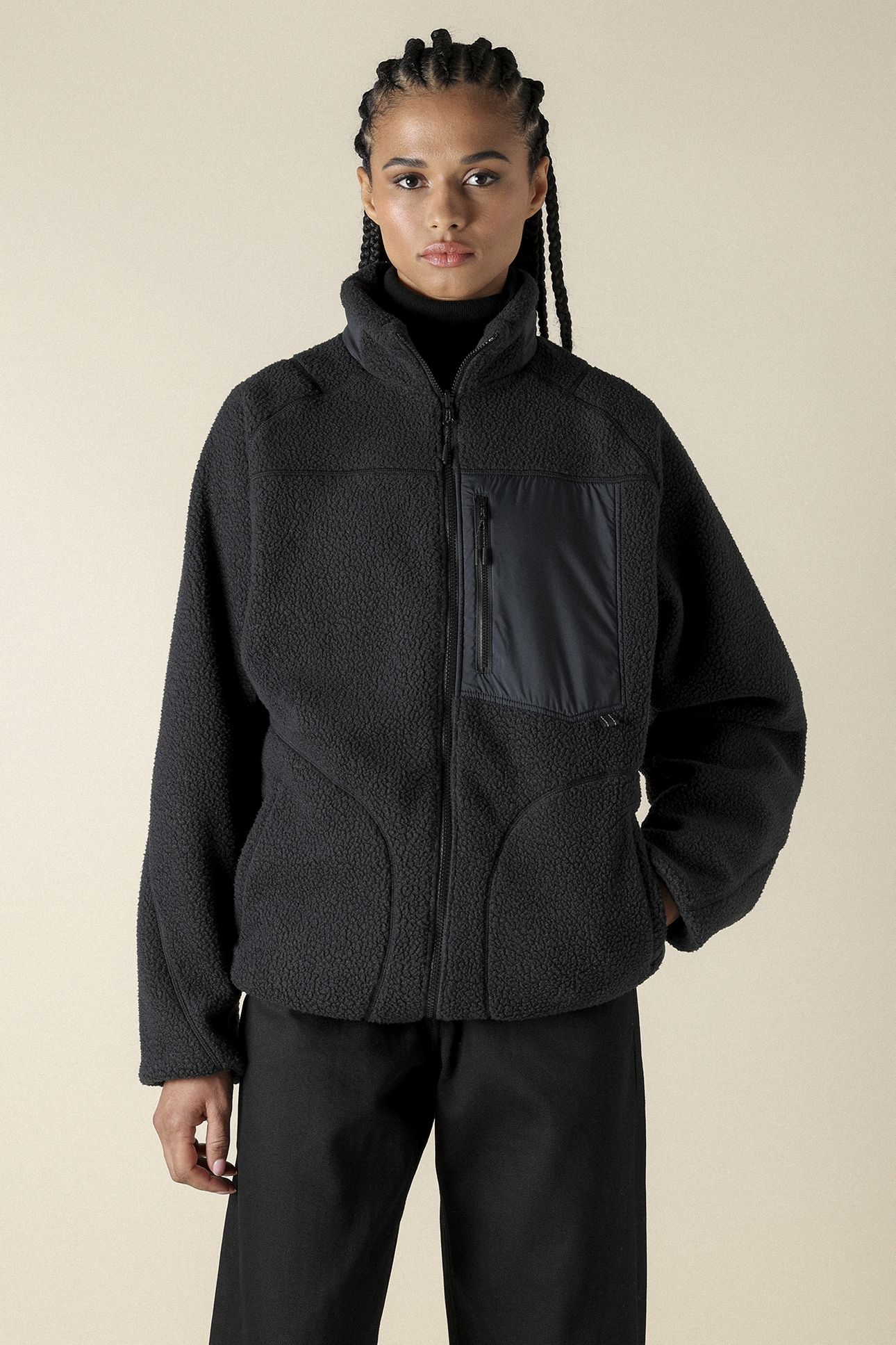UNISEX SL POLARTEC THERMAL REV.JACKET BLACK 1