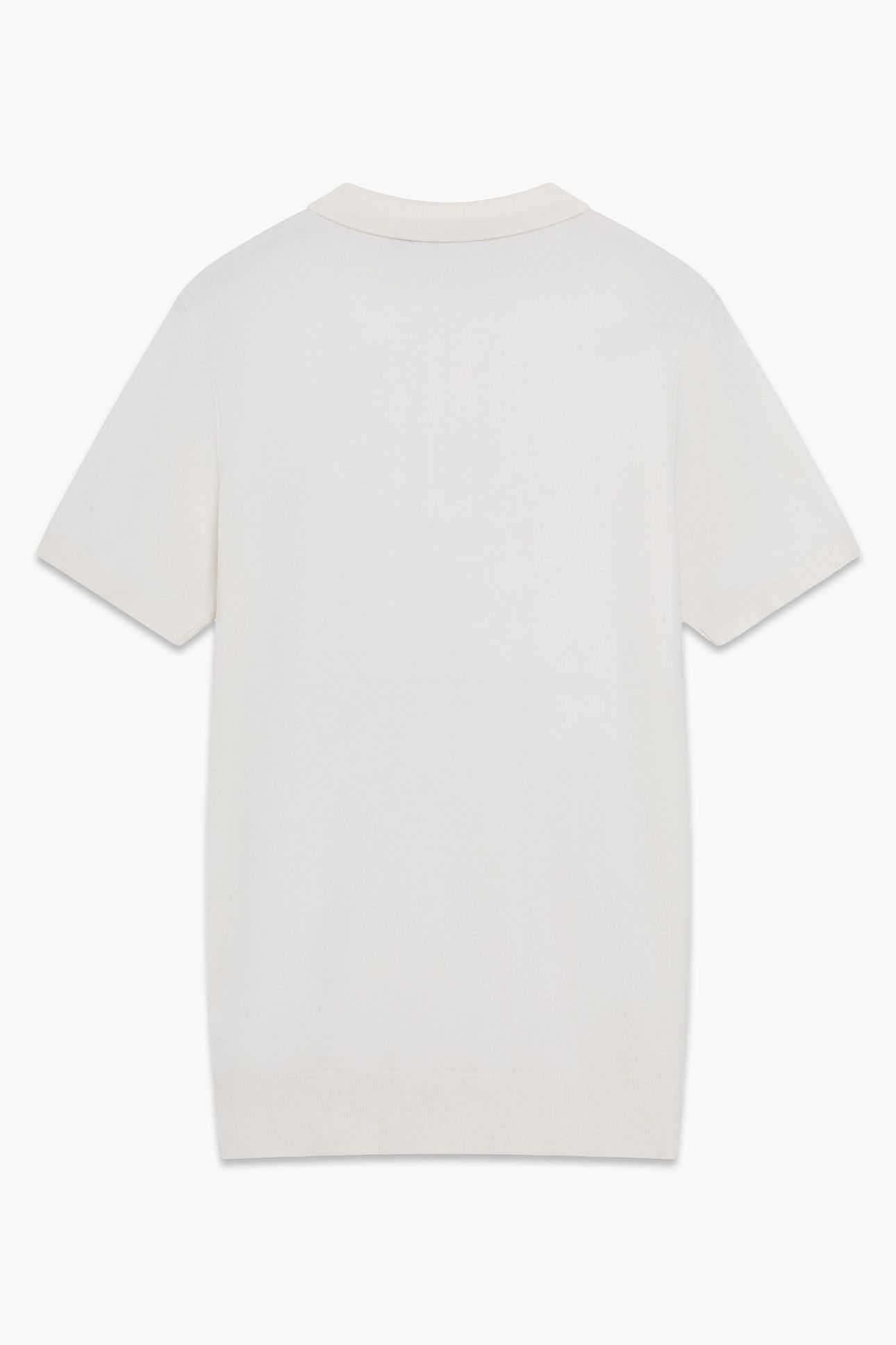 POLO ZIP S/S LUX ECRU 2