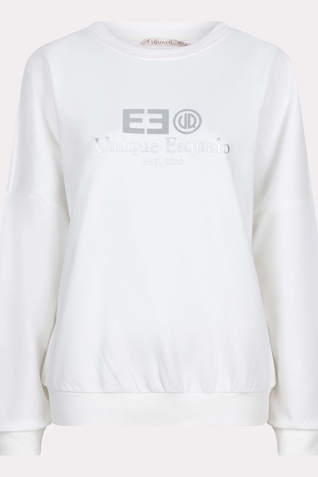 SWEATER RUBBER PRINT "EE SILVER 6