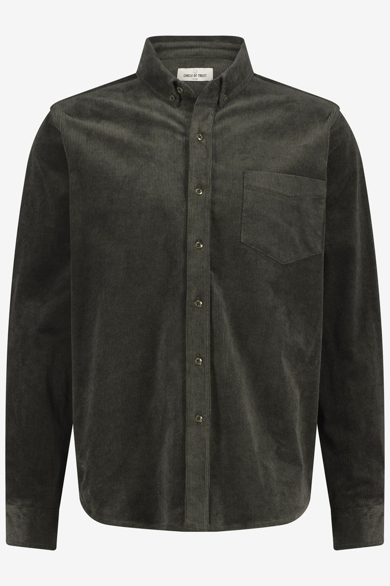 ETHAN RIB SHIRT FOREST NIGHT 2