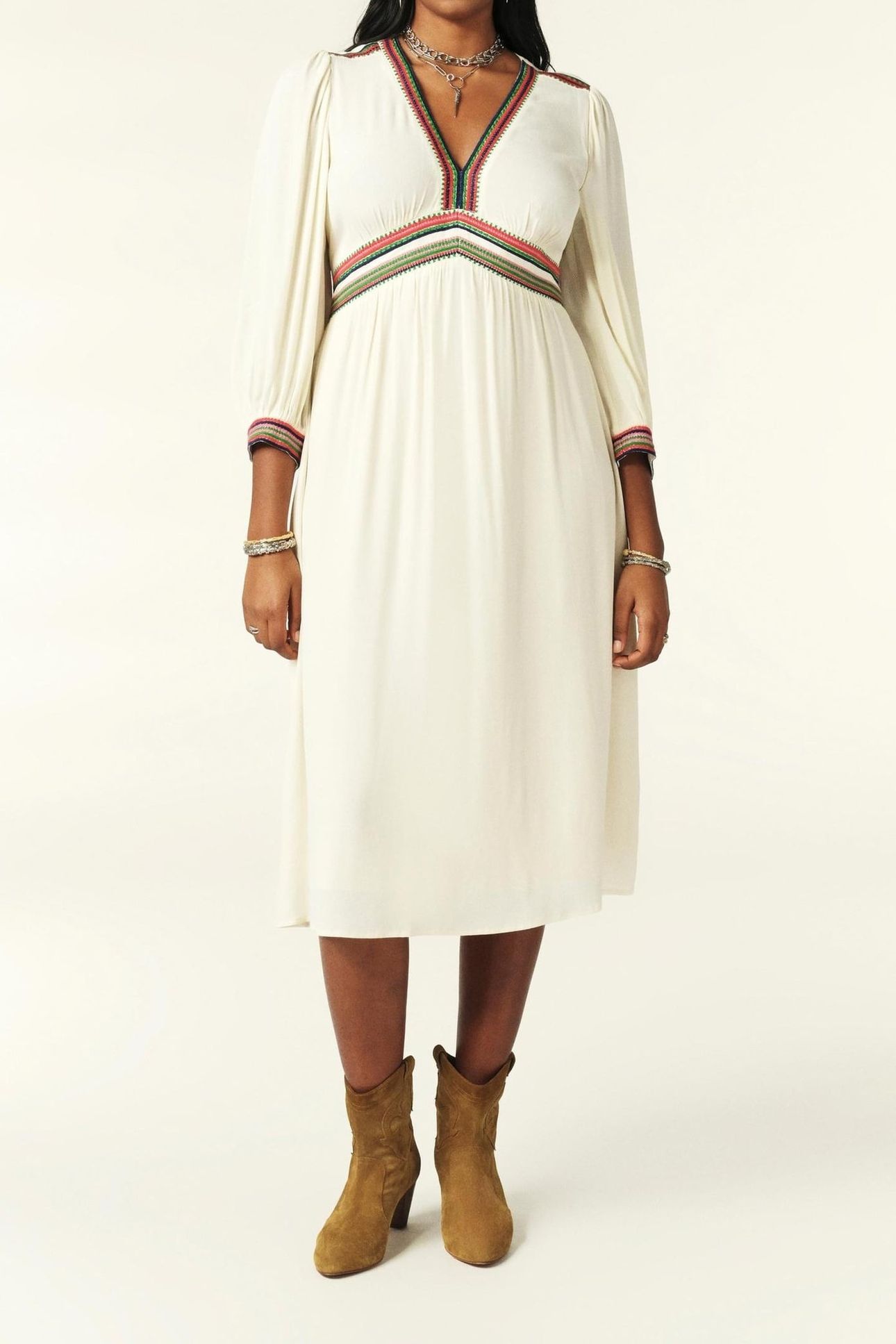 ROBE TANINA ECRU 1