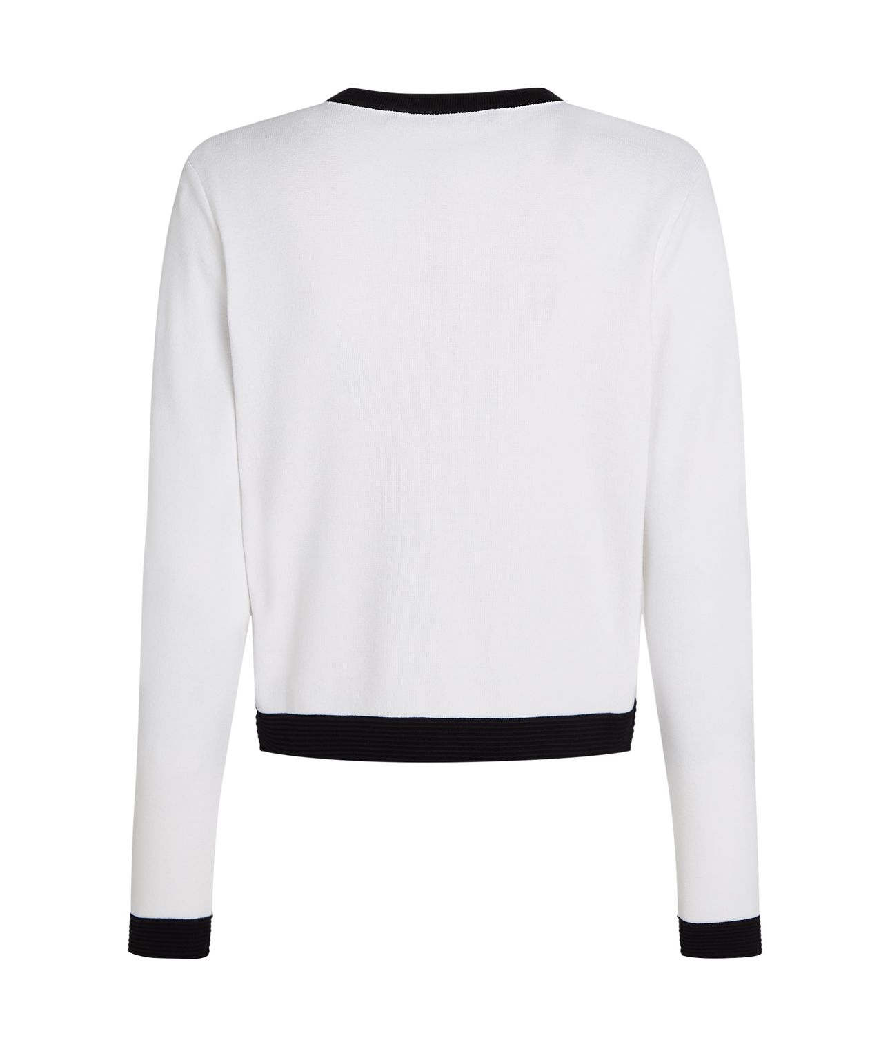 CLASSIC LSLV CARDIGAN WHITE 5