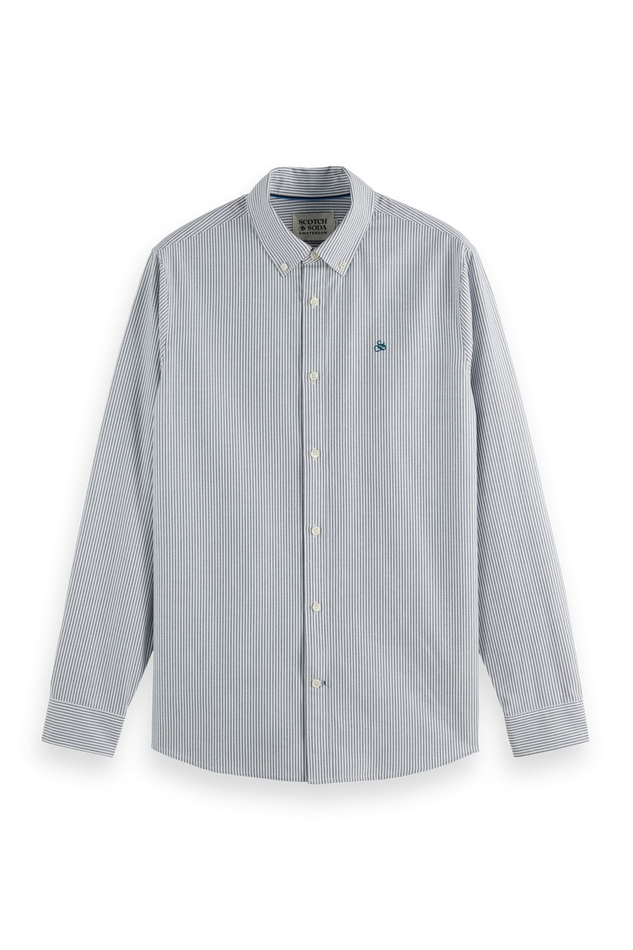 STRIPED REGULAR-FIT OXFORD SHIRT INSIGNIA BLUE STRIPE 1