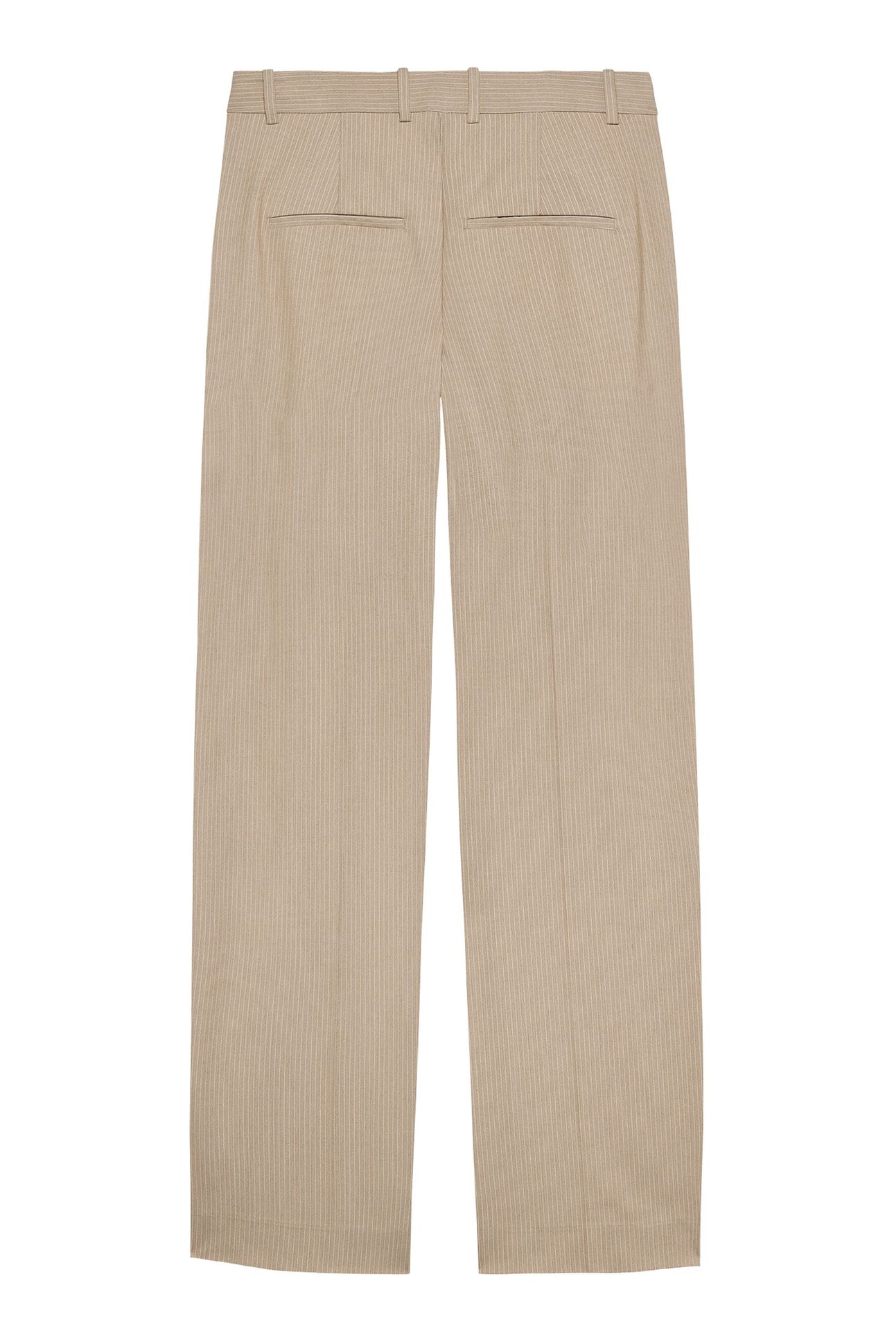 PINSTRIPE TAPERED TROUSERS CEMENT 5