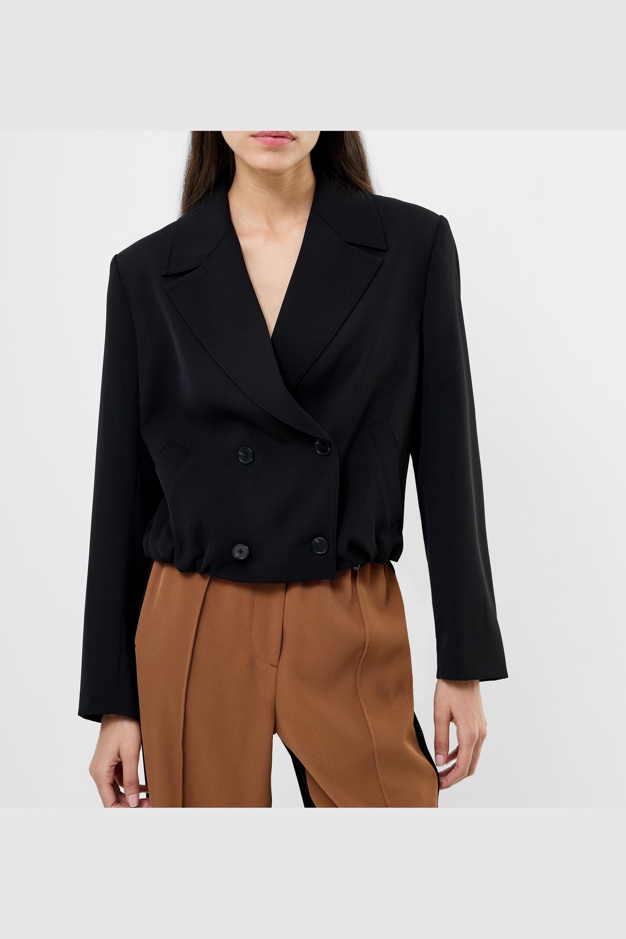 VINNIE TAILORED CROPPED JACKET BLACK 2