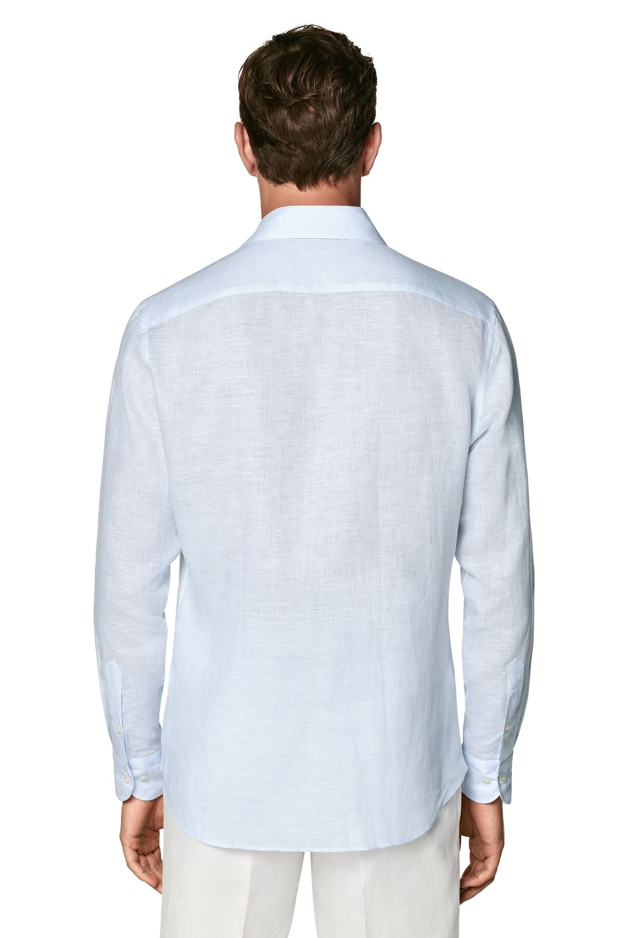 PURE LINEN CASUAL SHIRTS LIGHT BLUE 4
