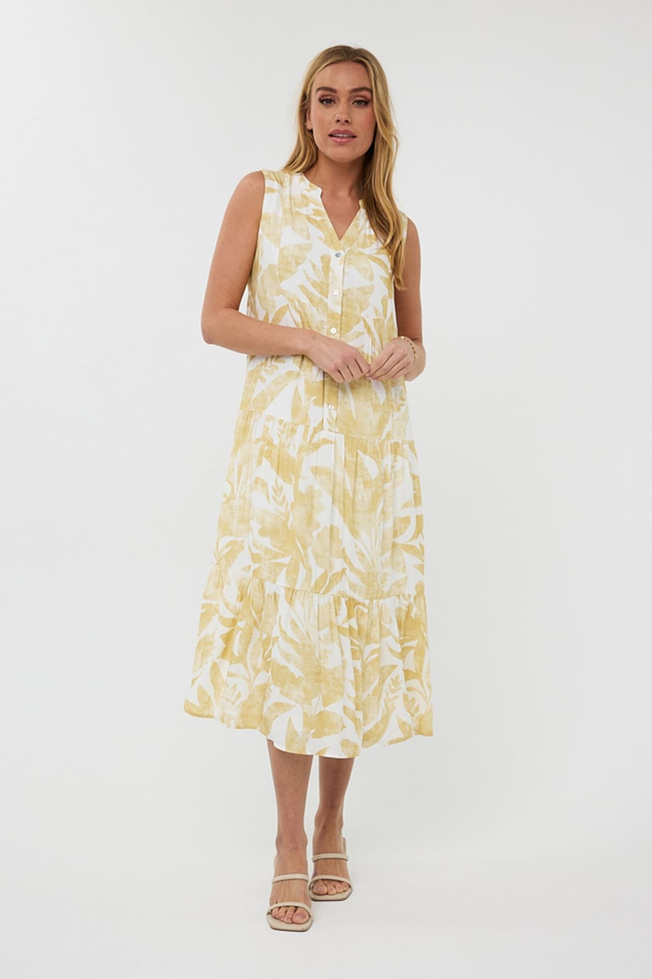 DRESS LONG FADED SOLAR PRINT 1